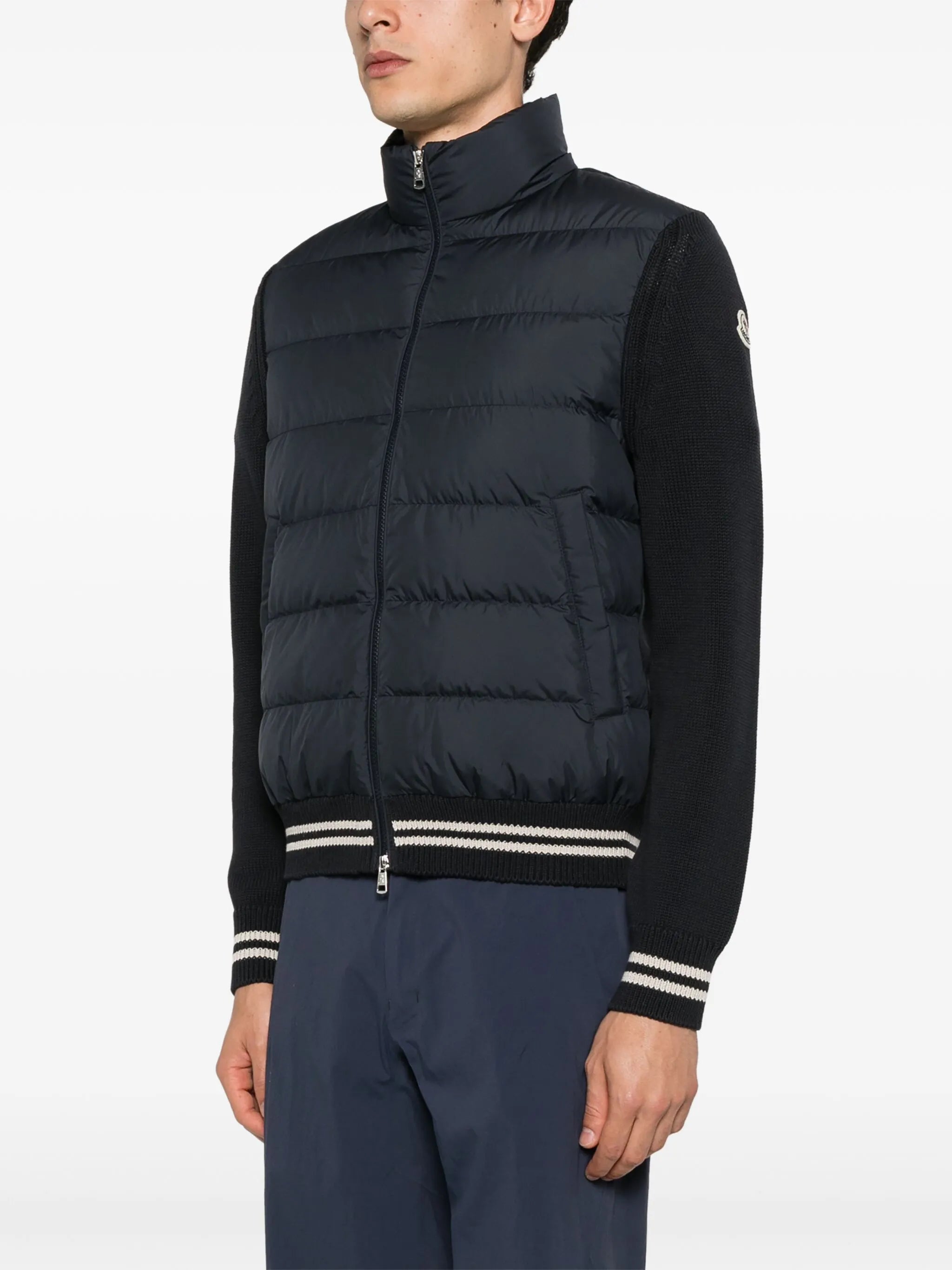 panelled down jacket