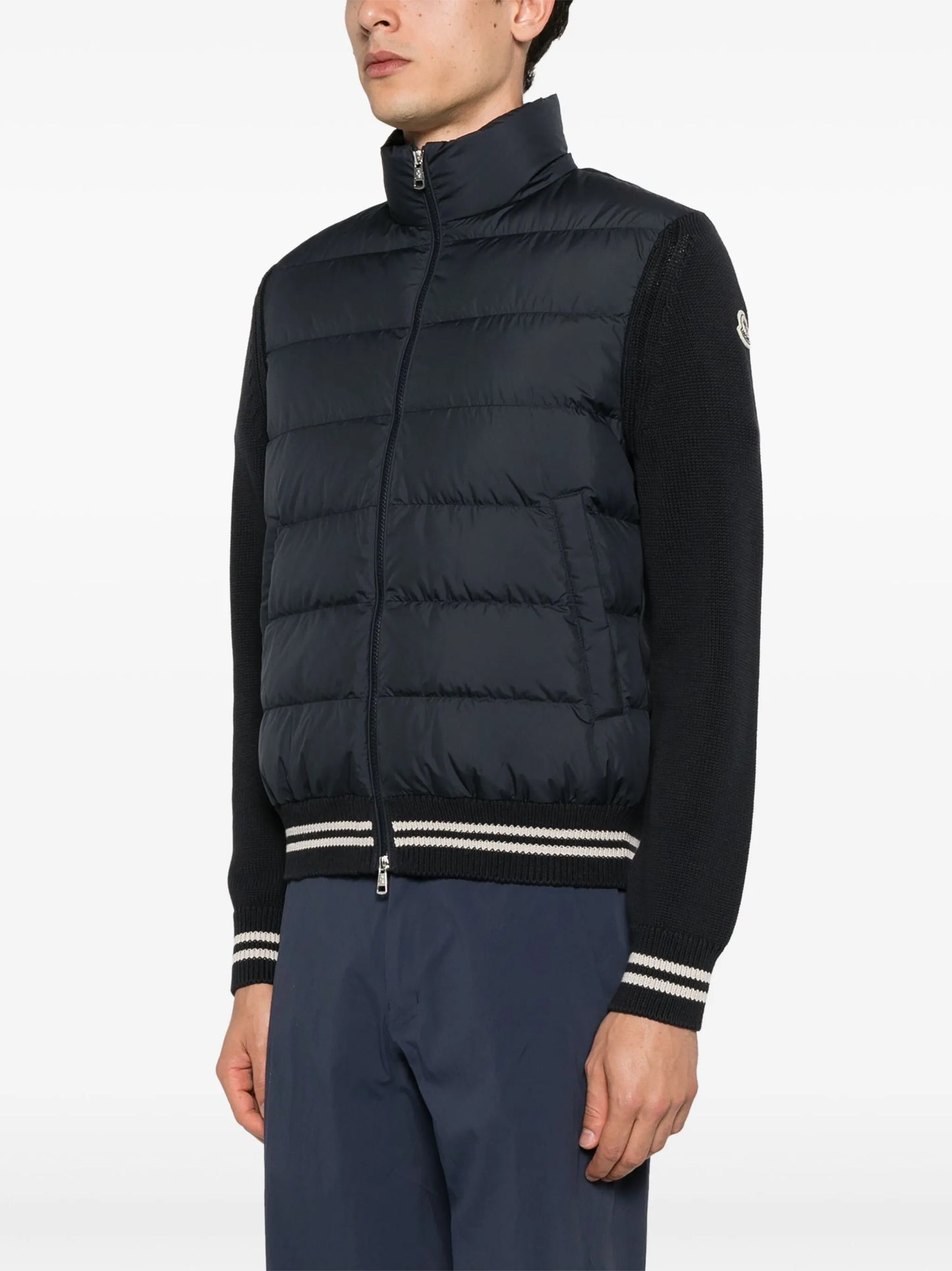 panelled down jacket