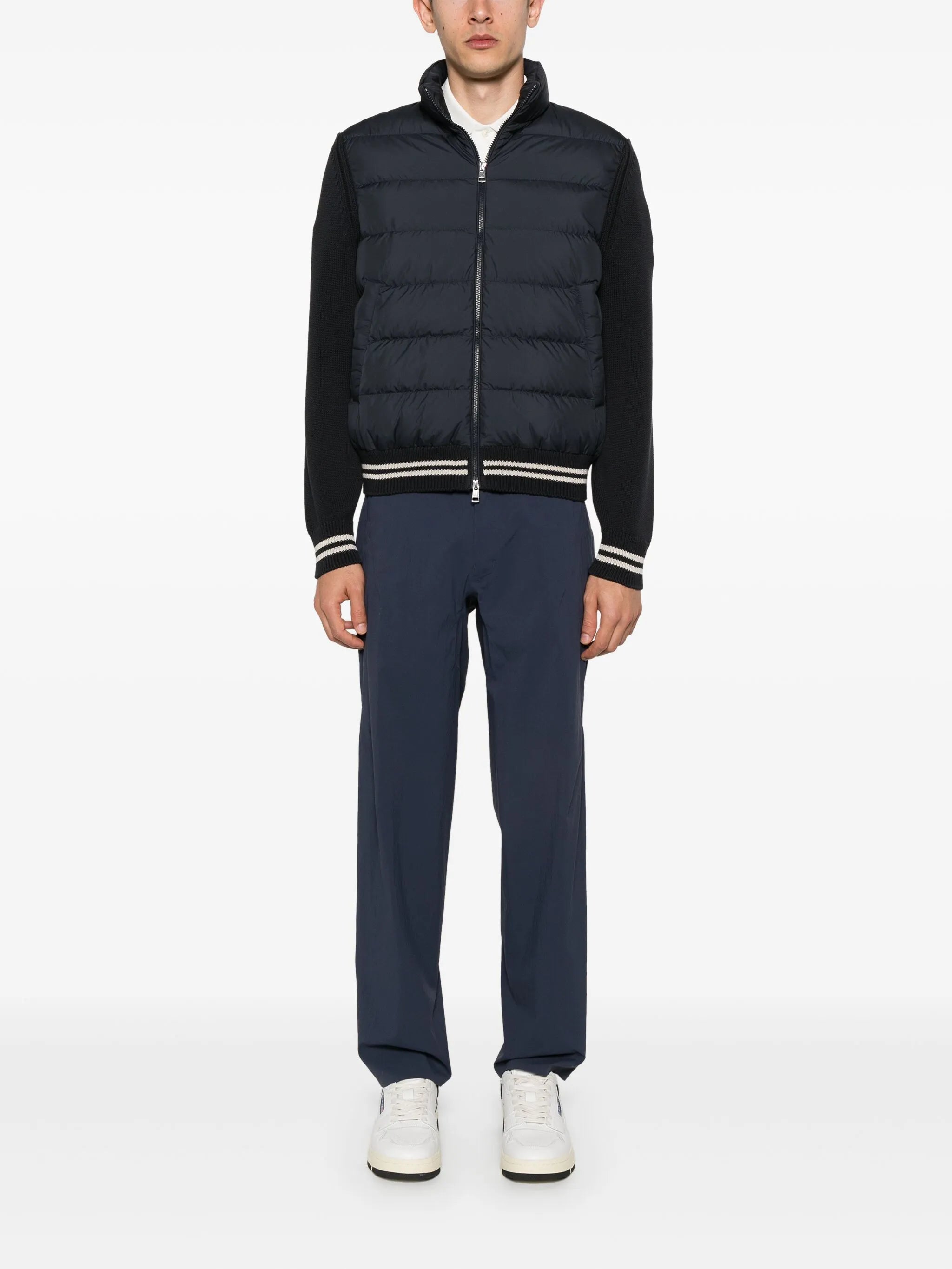 panelled down jacket