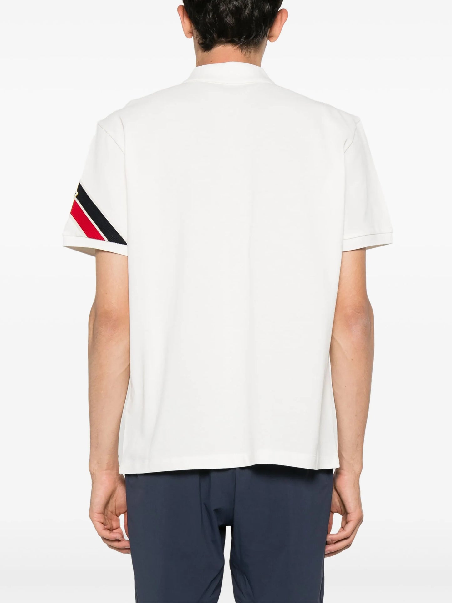 appliqué-logo piqué polo shirt