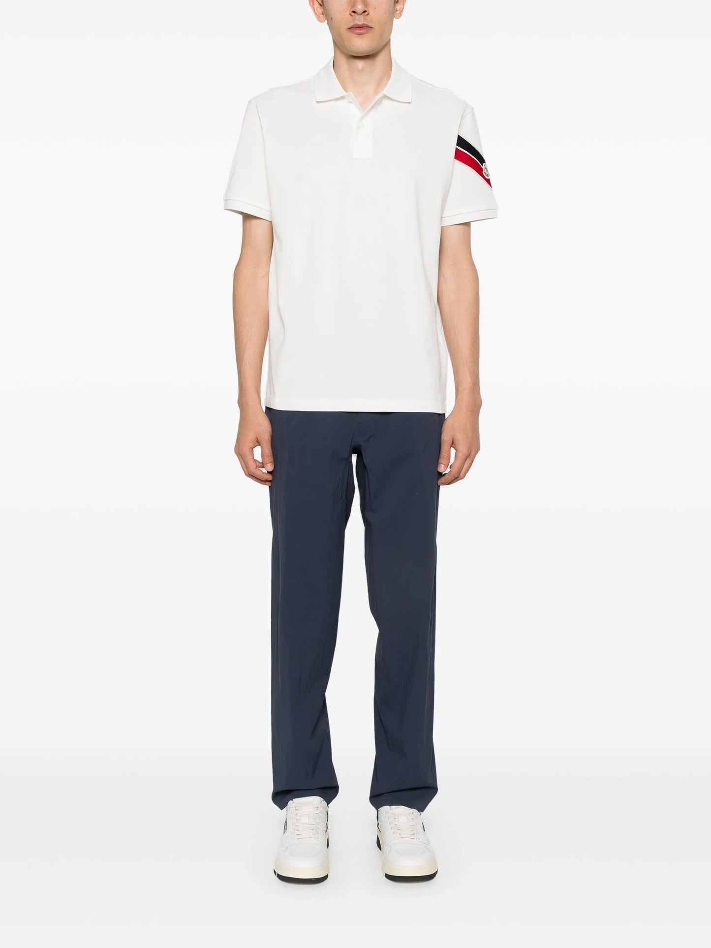 appliqué-logo piqué polo shirt