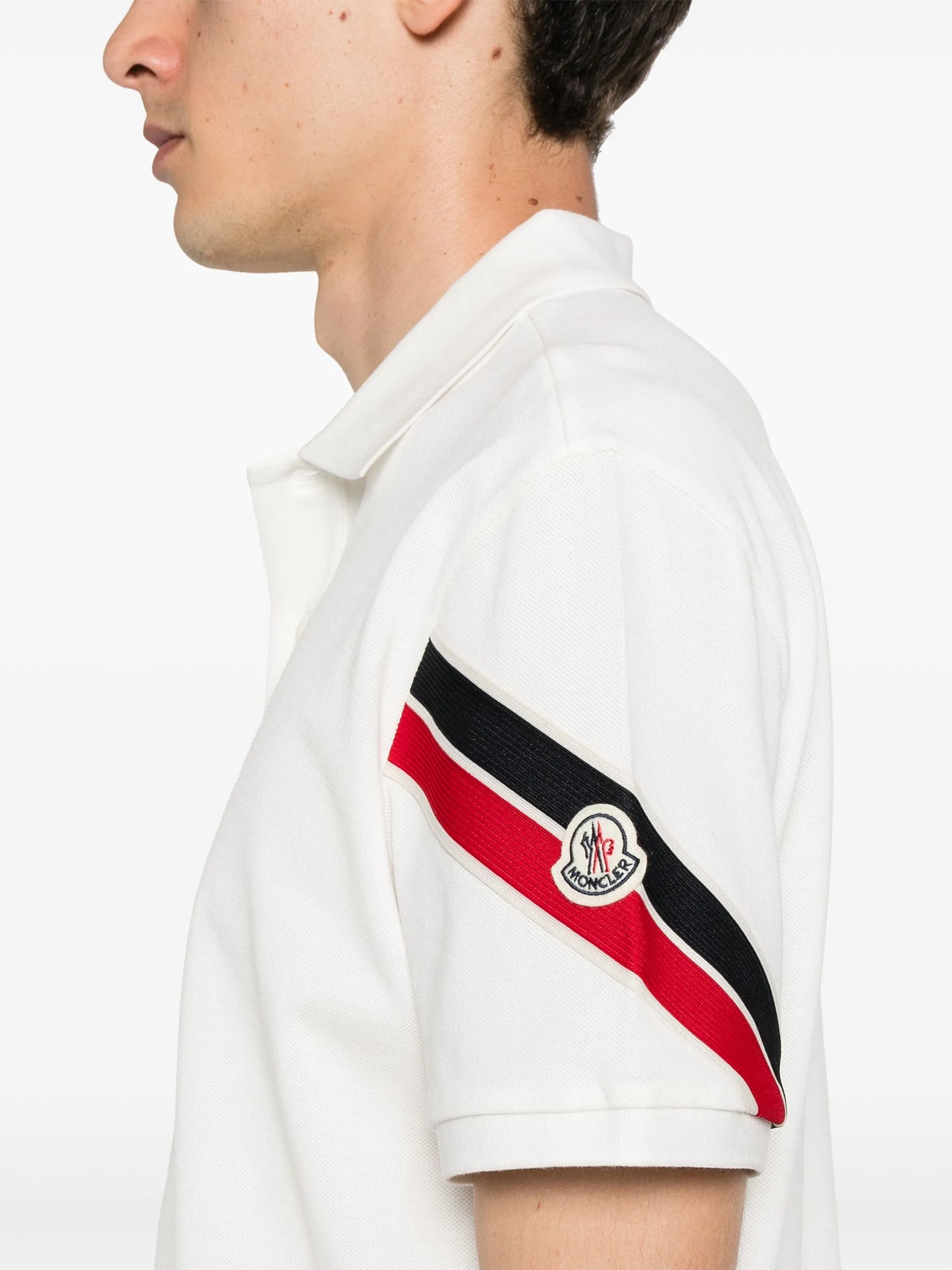 appliqué-logo piqué polo shirt