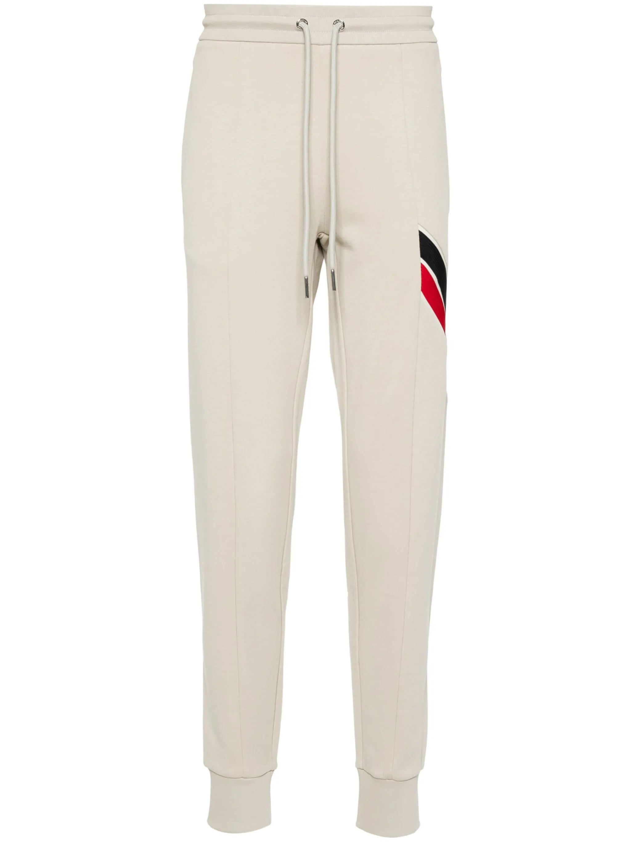 stripe-detail logo-appliqué track pants