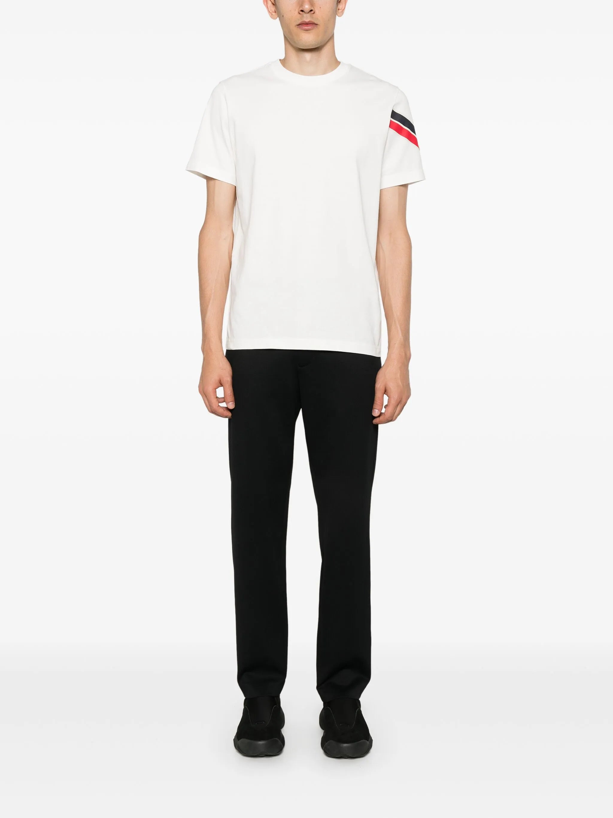 logo-patch cotton T-shirt
