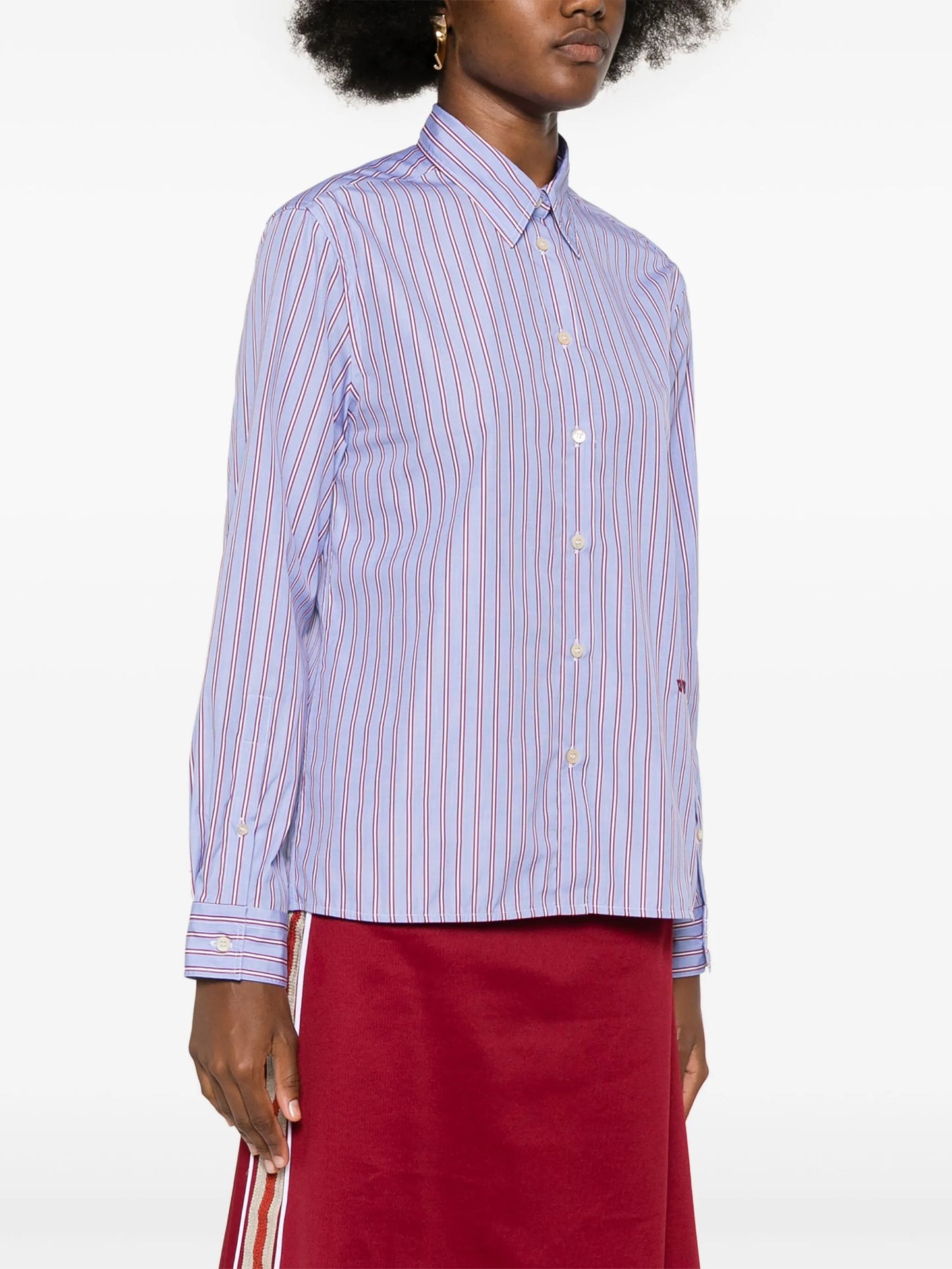 logo-embroidered shirt