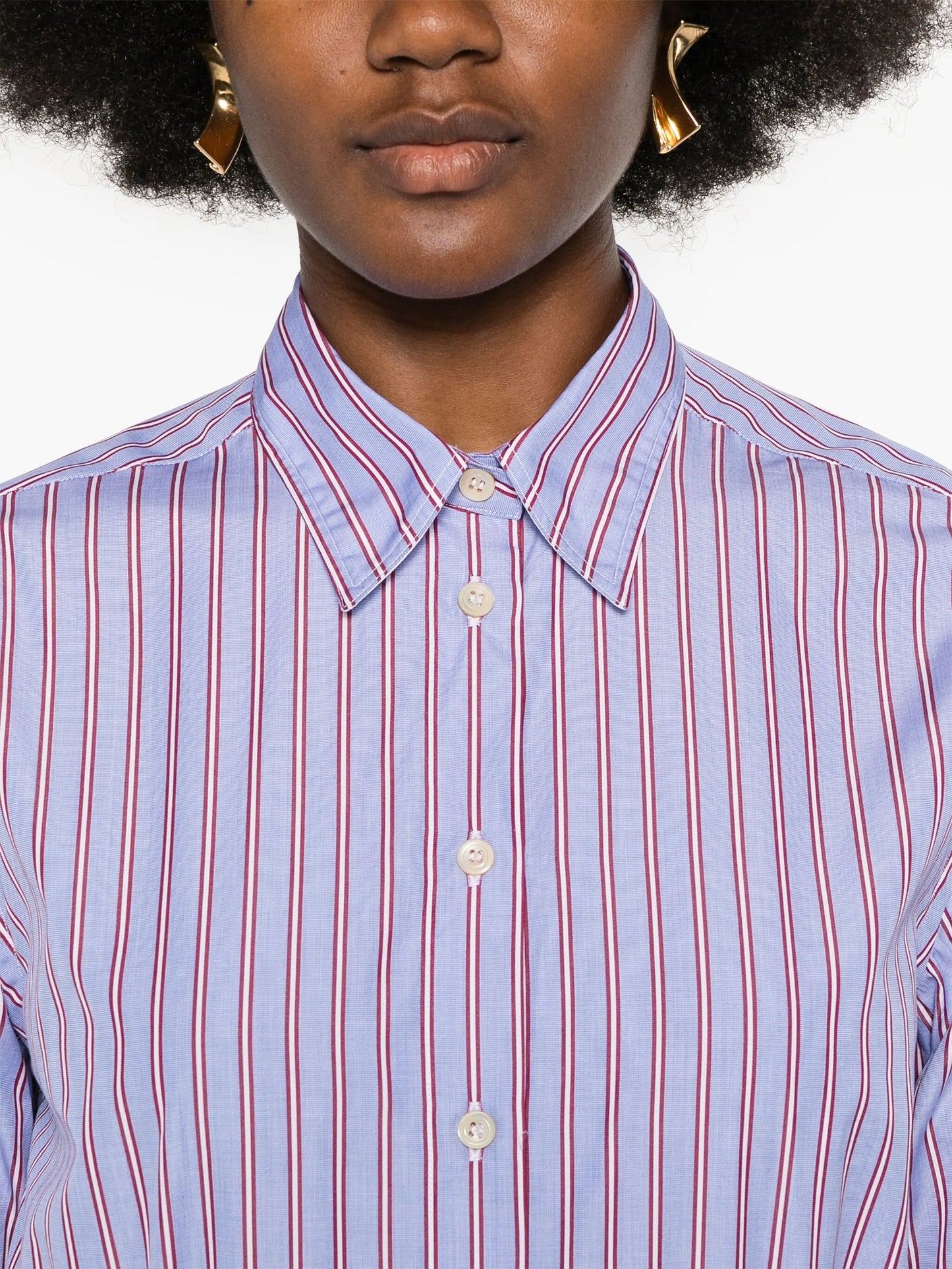 logo-embroidered shirt