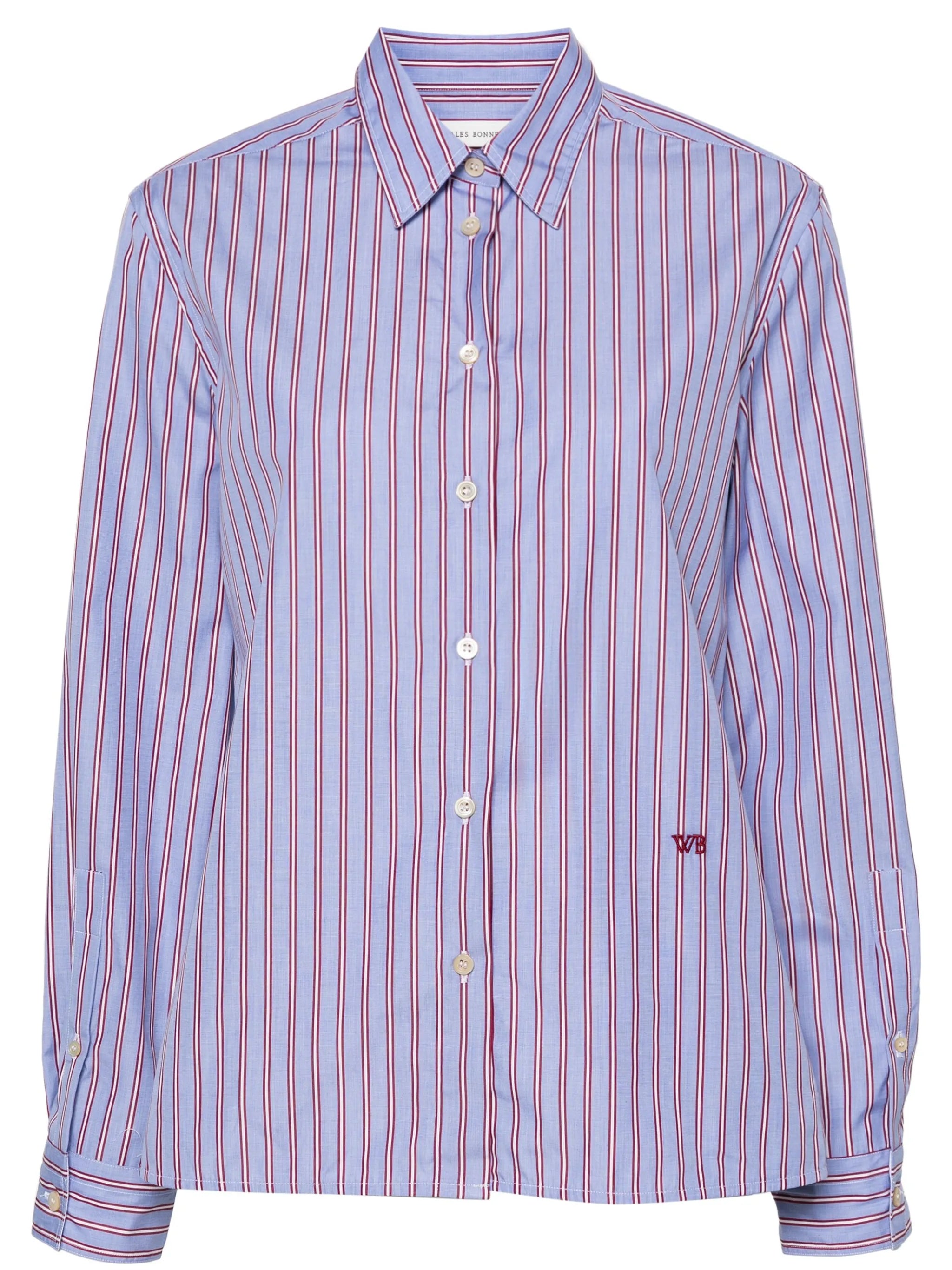 logo-embroidered shirt
