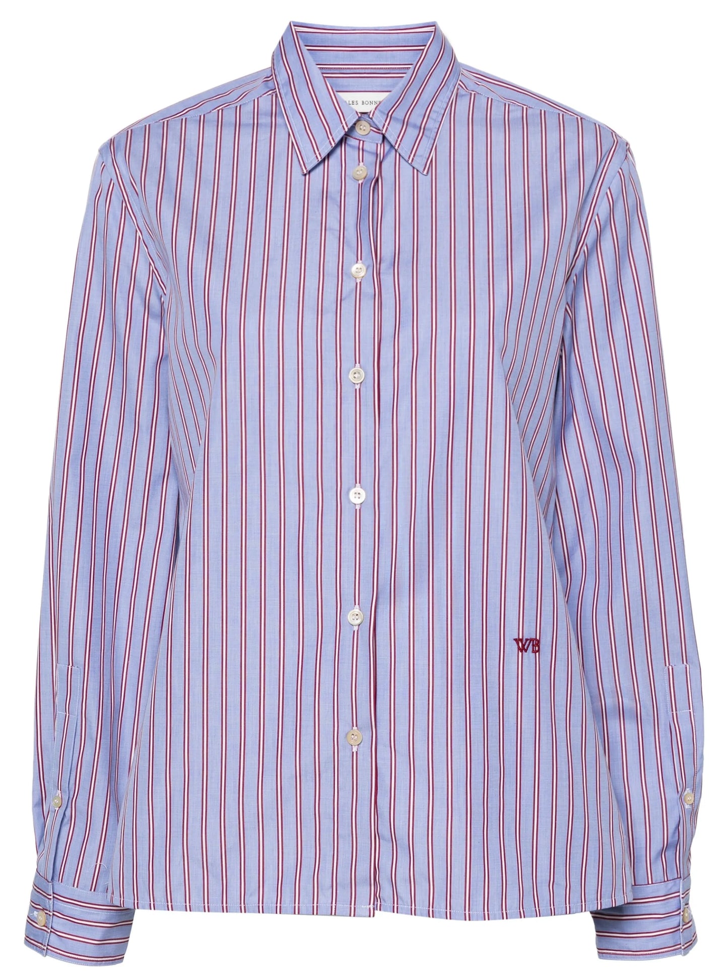 logo-embroidered shirt