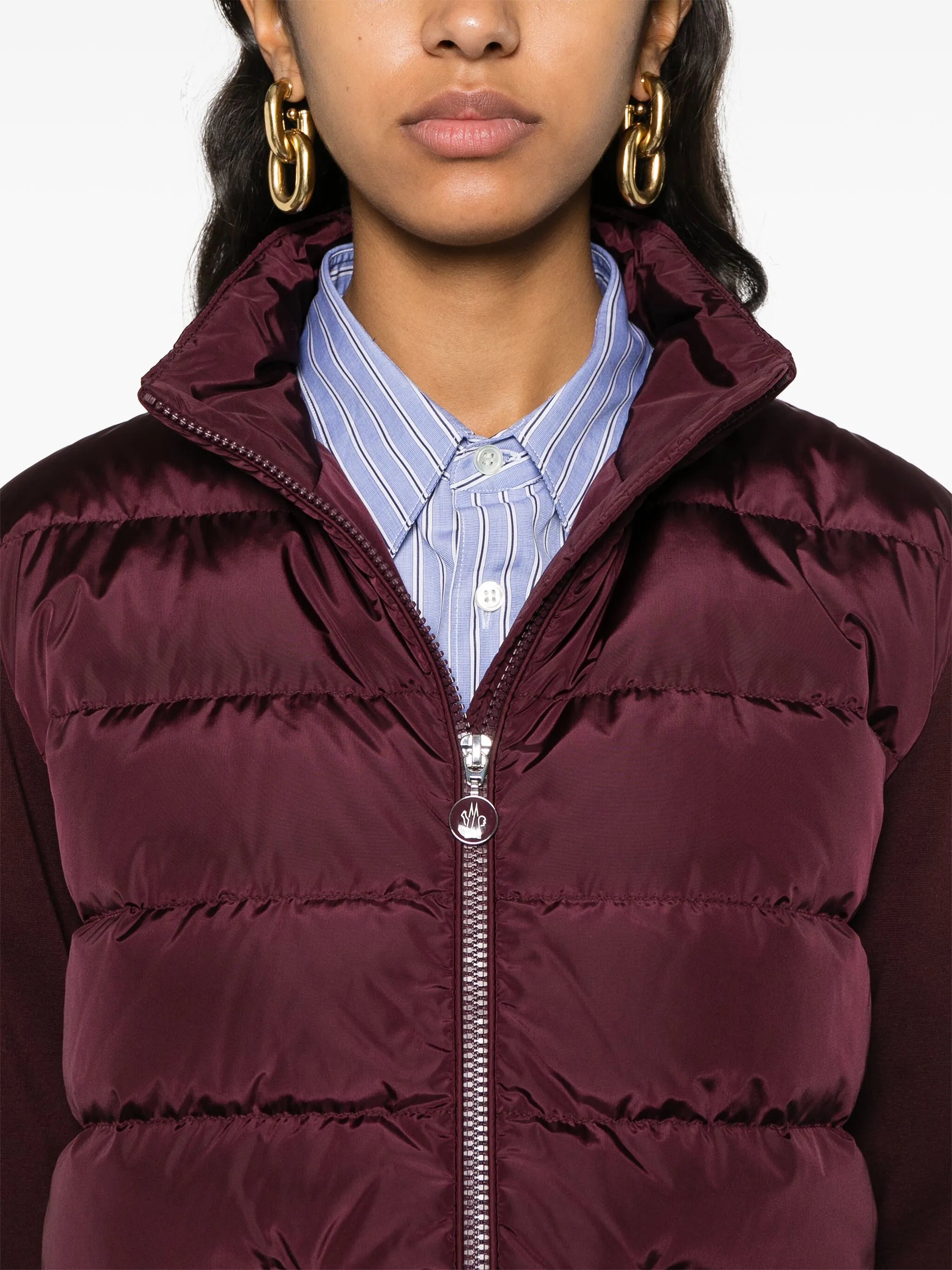 panelled padded jacket