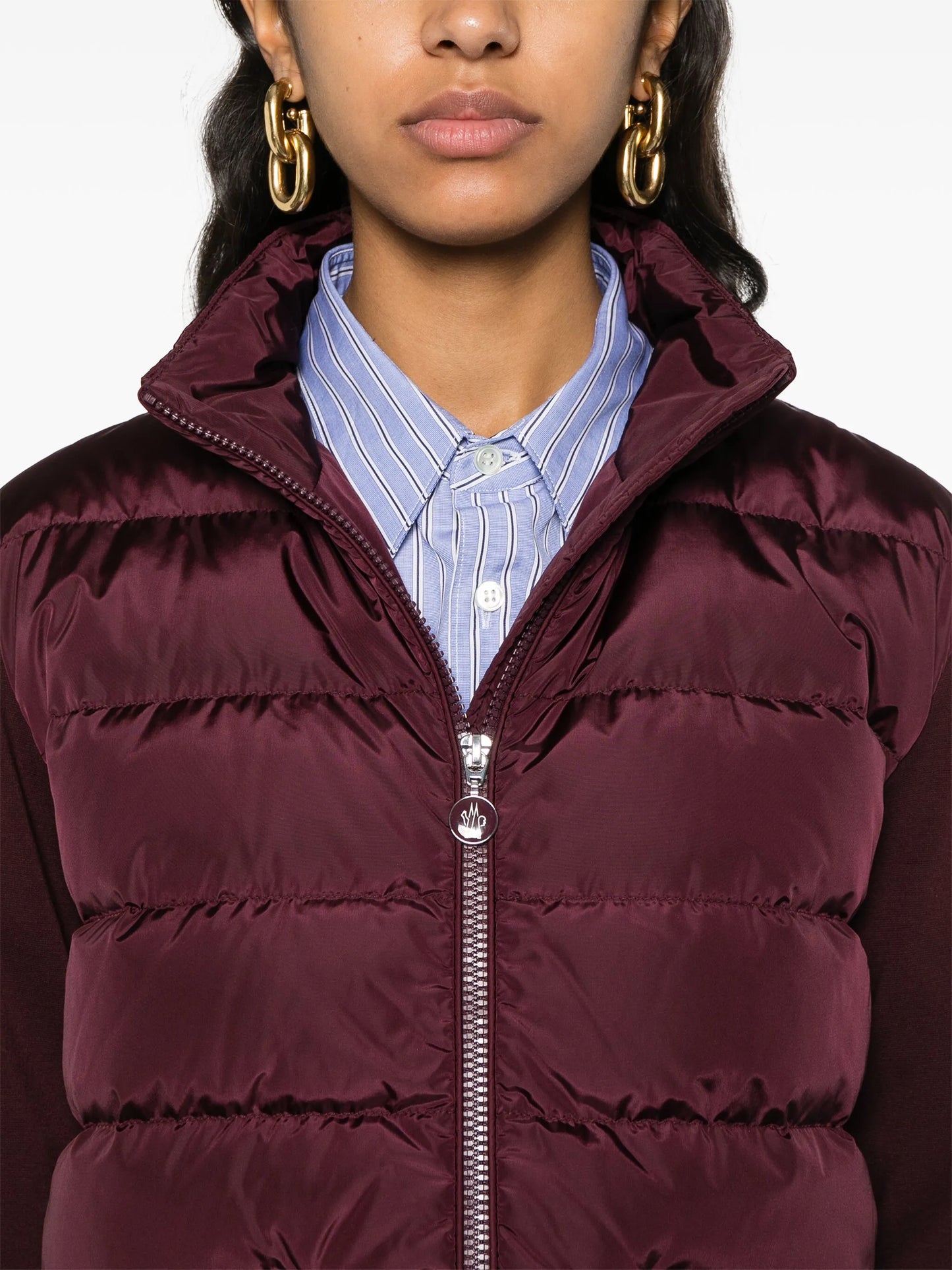 panelled padded jacket