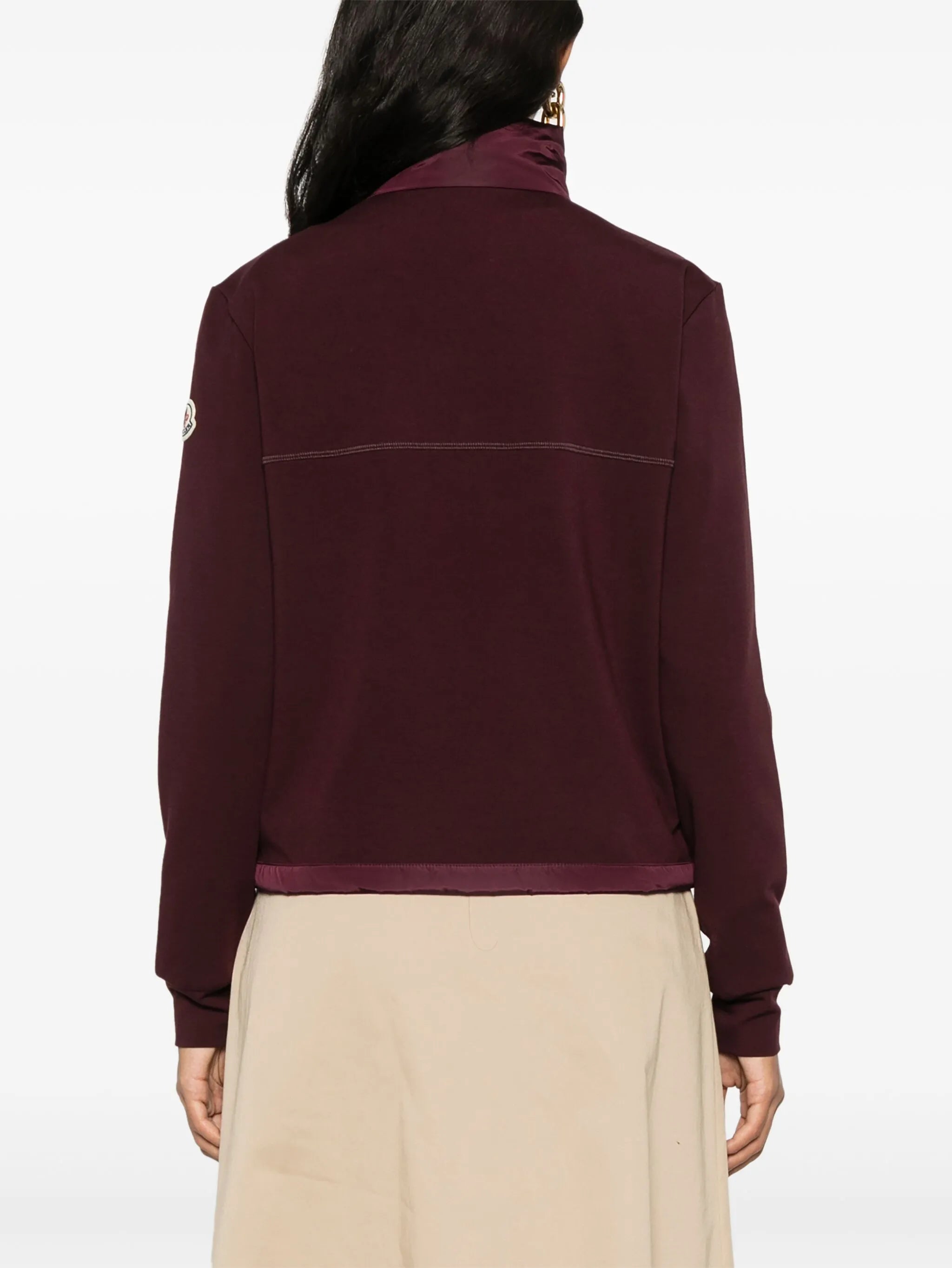 panelled padded jacket
