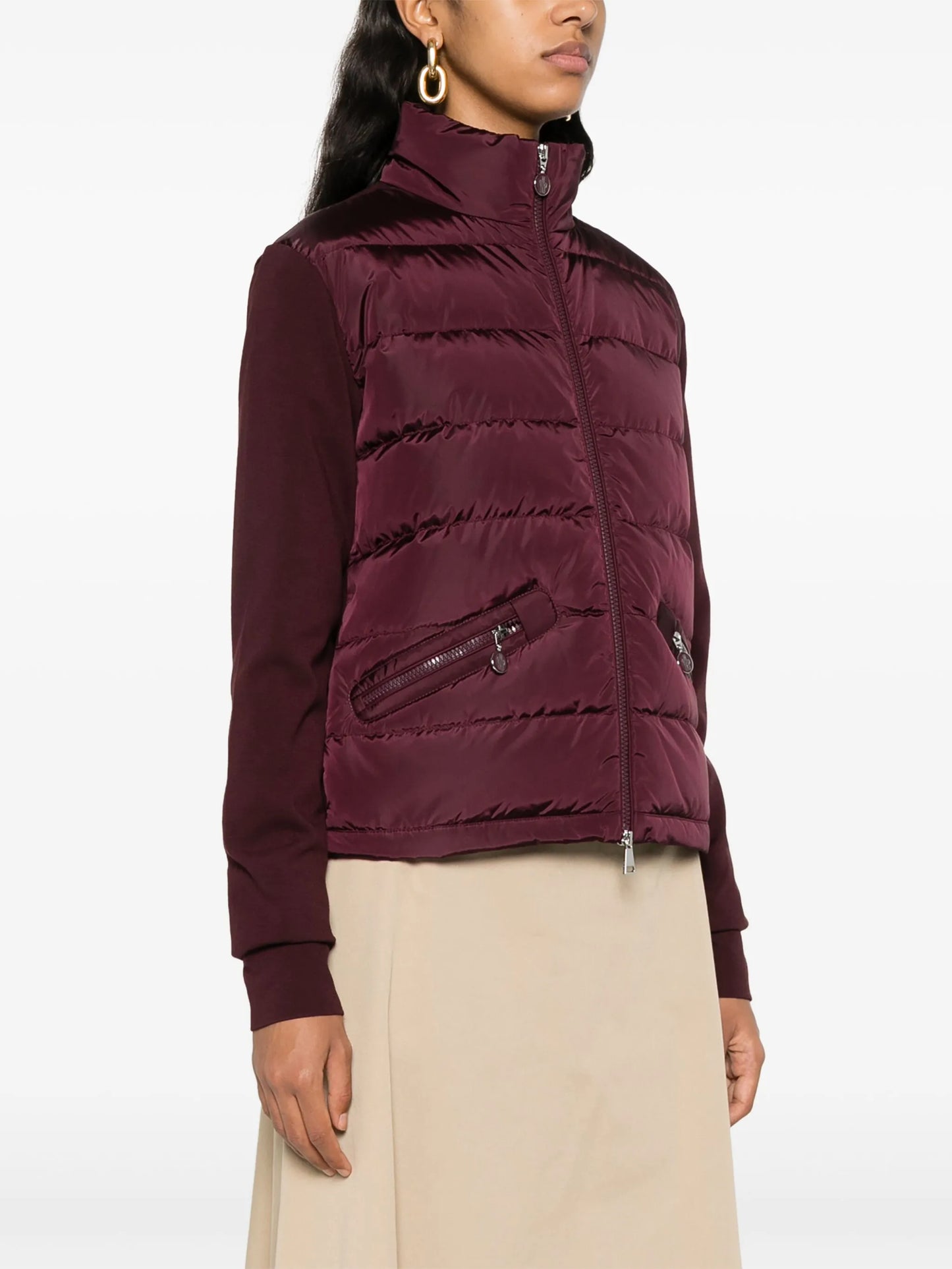 panelled padded jacket