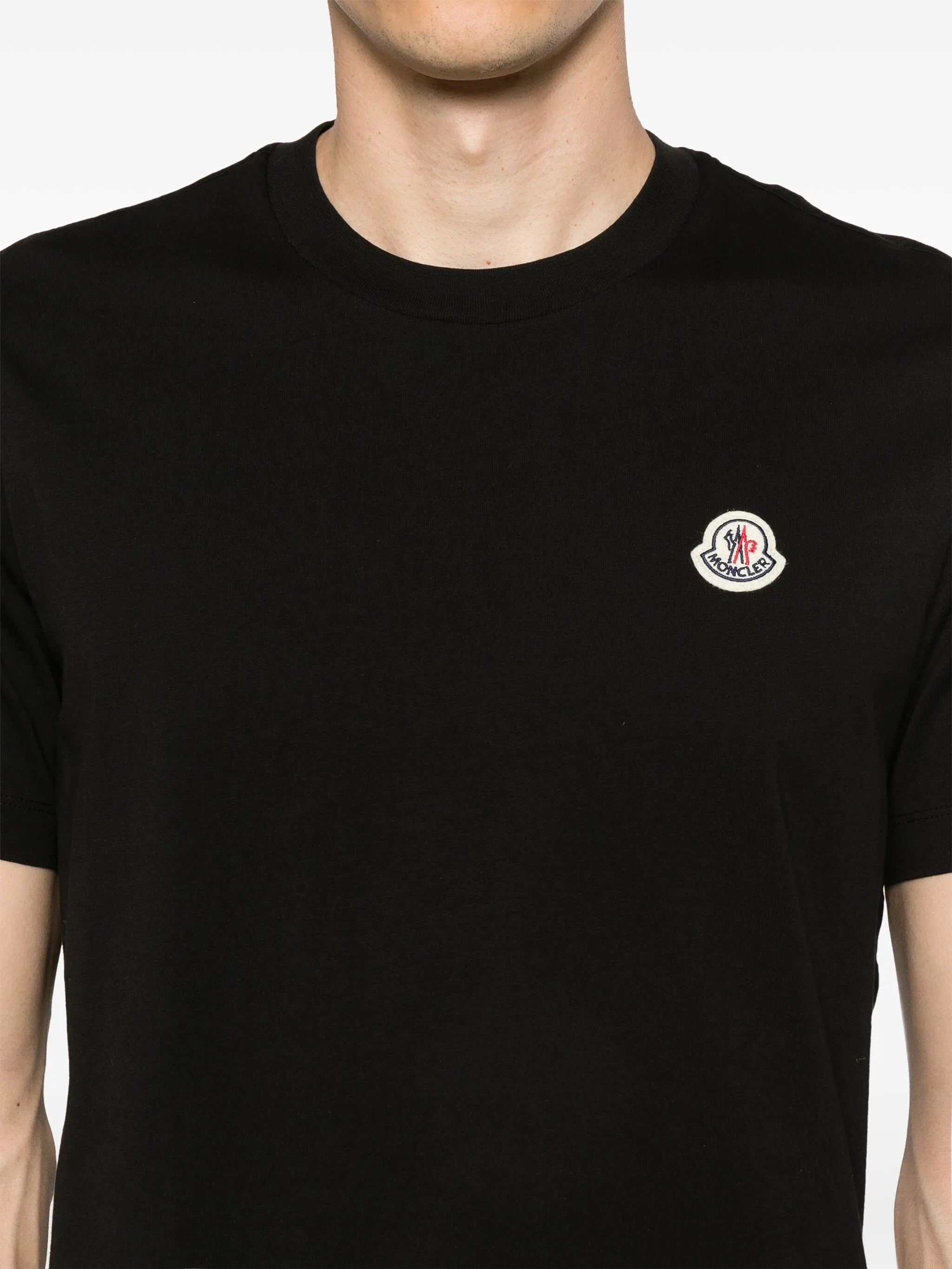 logo-patch cotton T-shirt (pack of three)