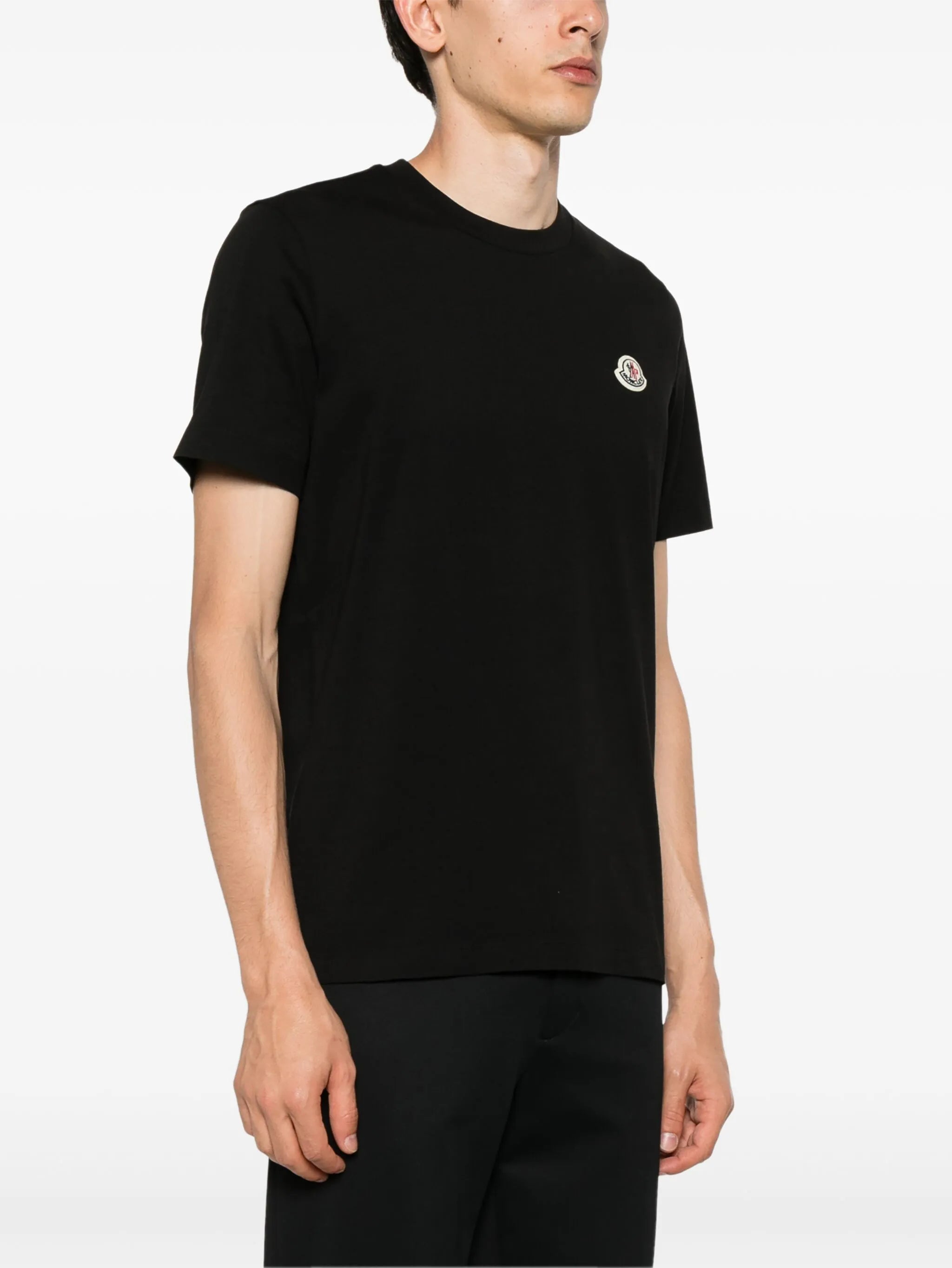 logo-patch cotton T-shirt (pack of three)
