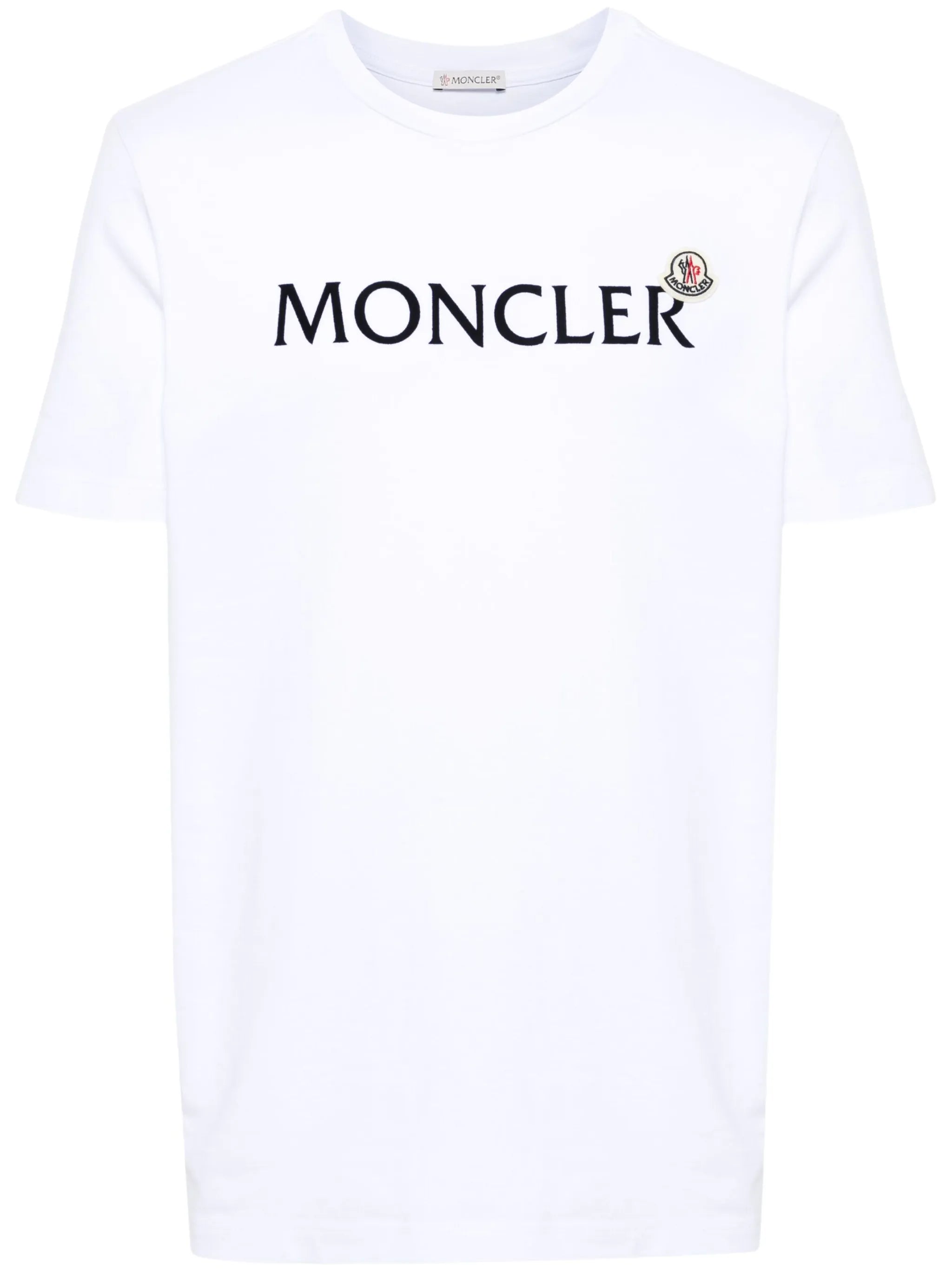 flocked-logo cotton T-shirt