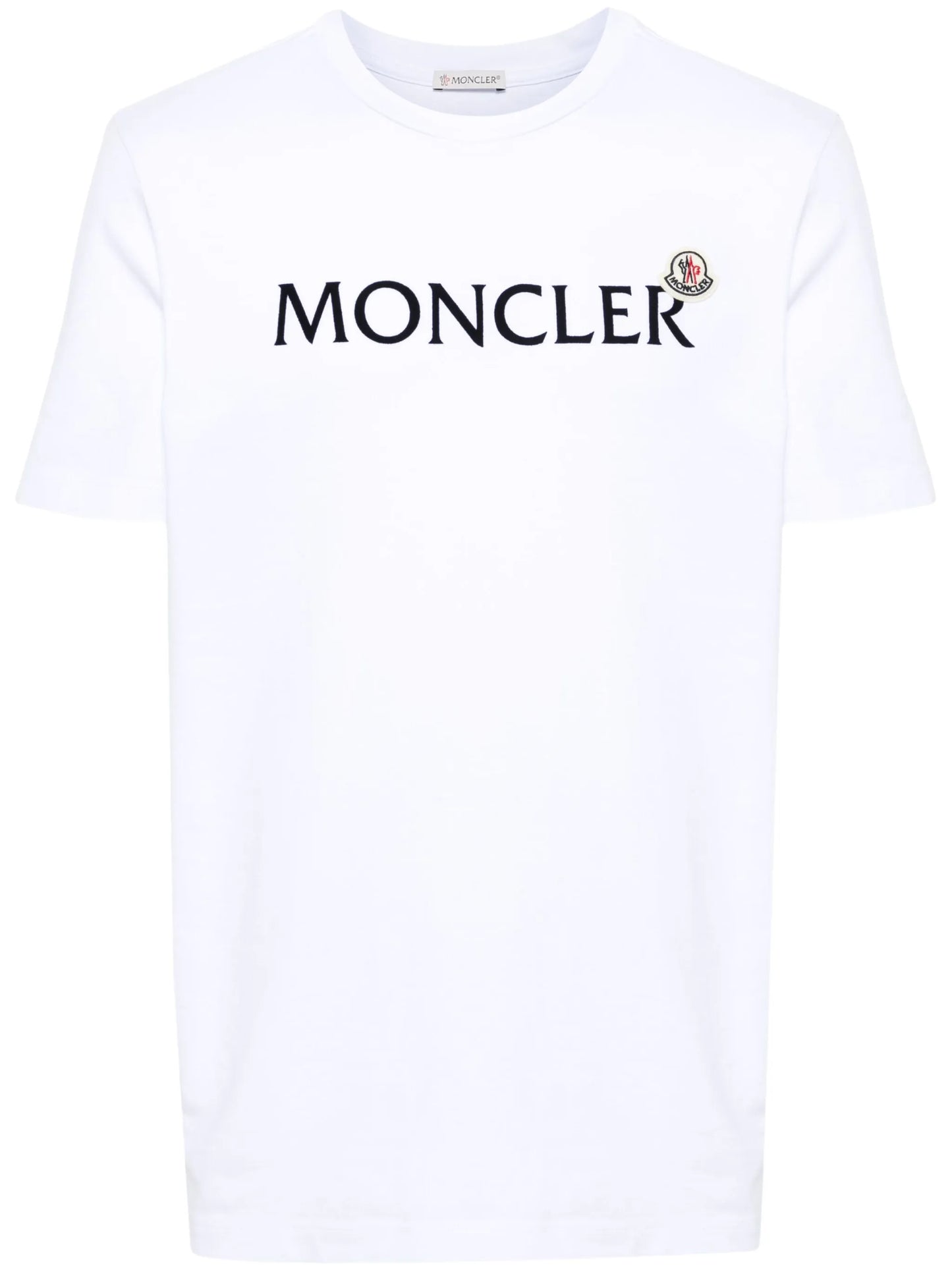 flocked-logo cotton T-shirt