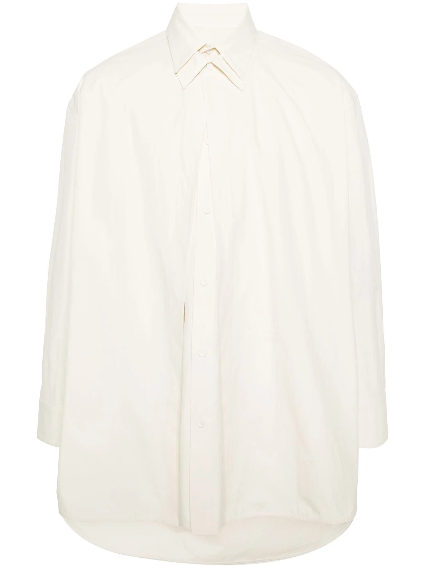 layered cotton shirt