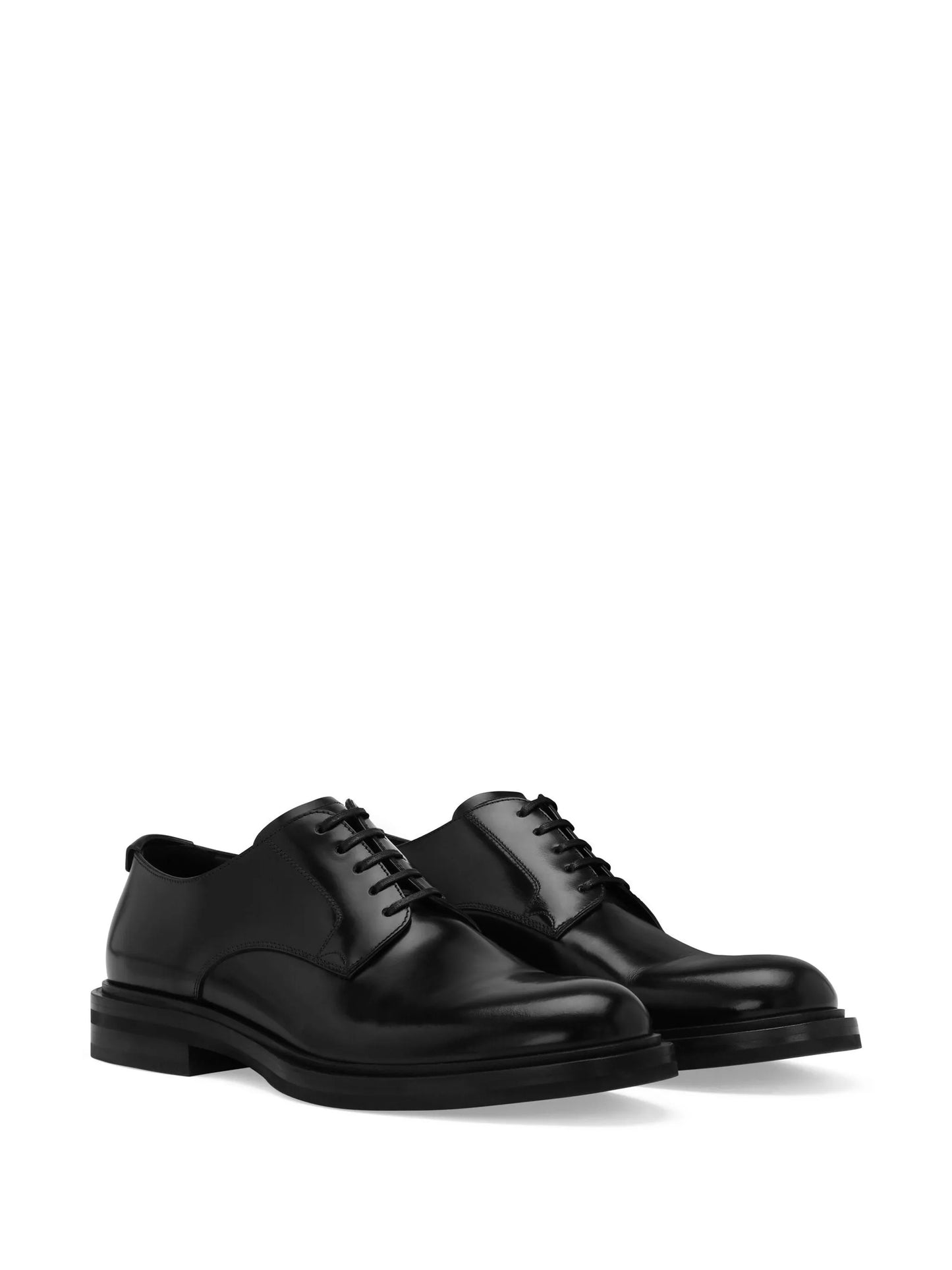 interlocking DG plaque Derby shoes