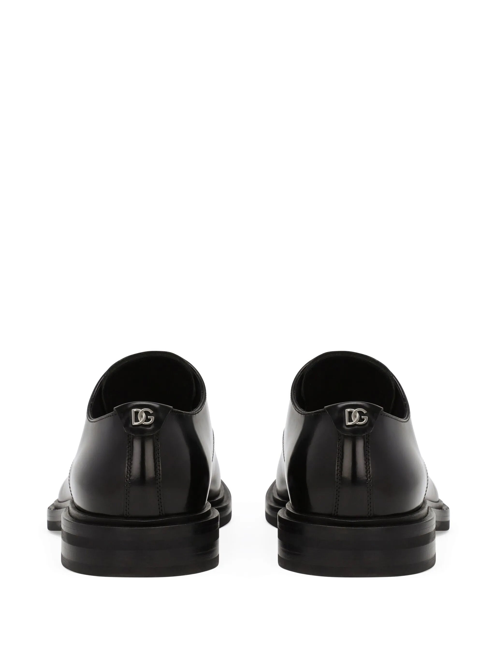 interlocking DG plaque Derby shoes