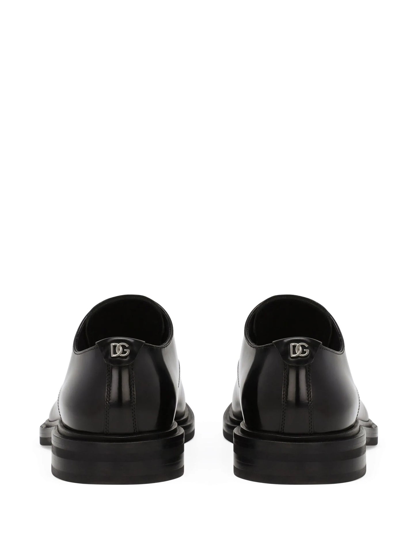 interlocking DG plaque Derby shoes