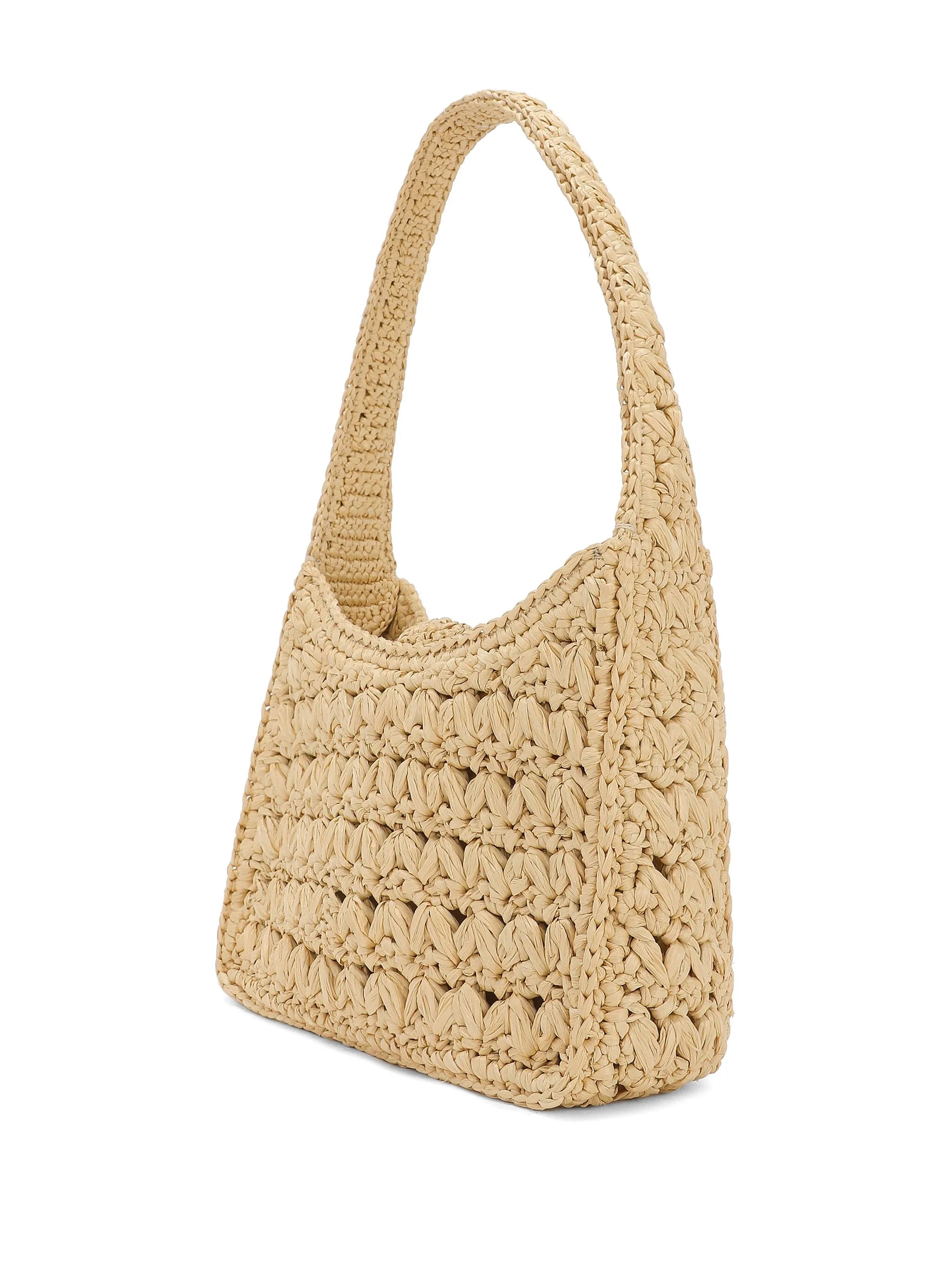3.5 raffia shoulder bag