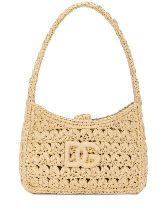 3.5 raffia shoulder bag