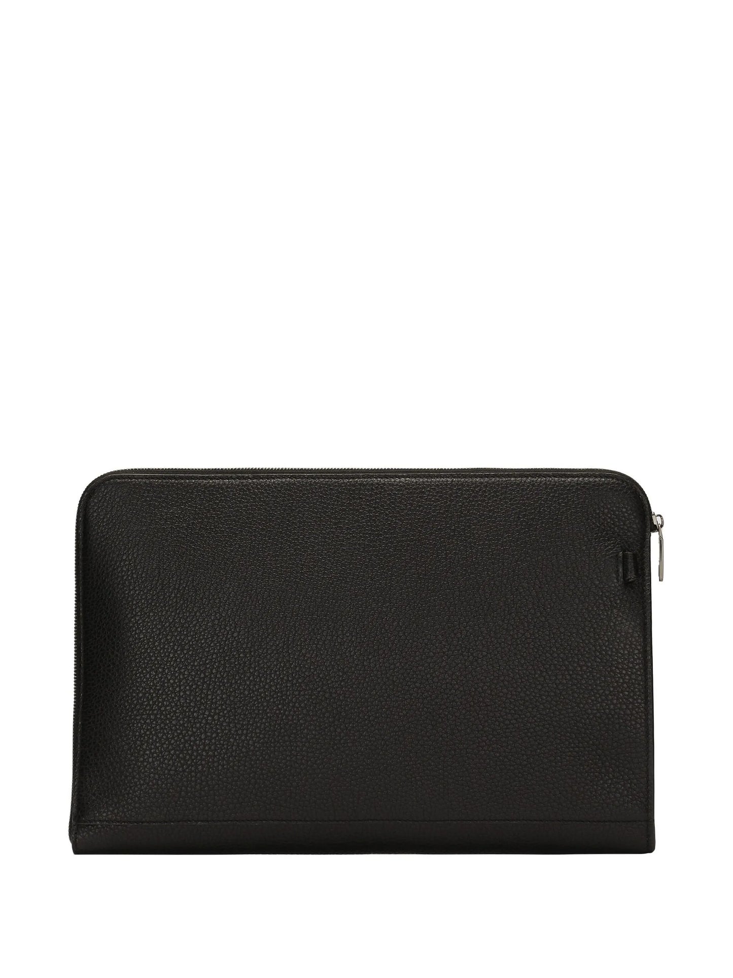 large logo-embossed clutch bag