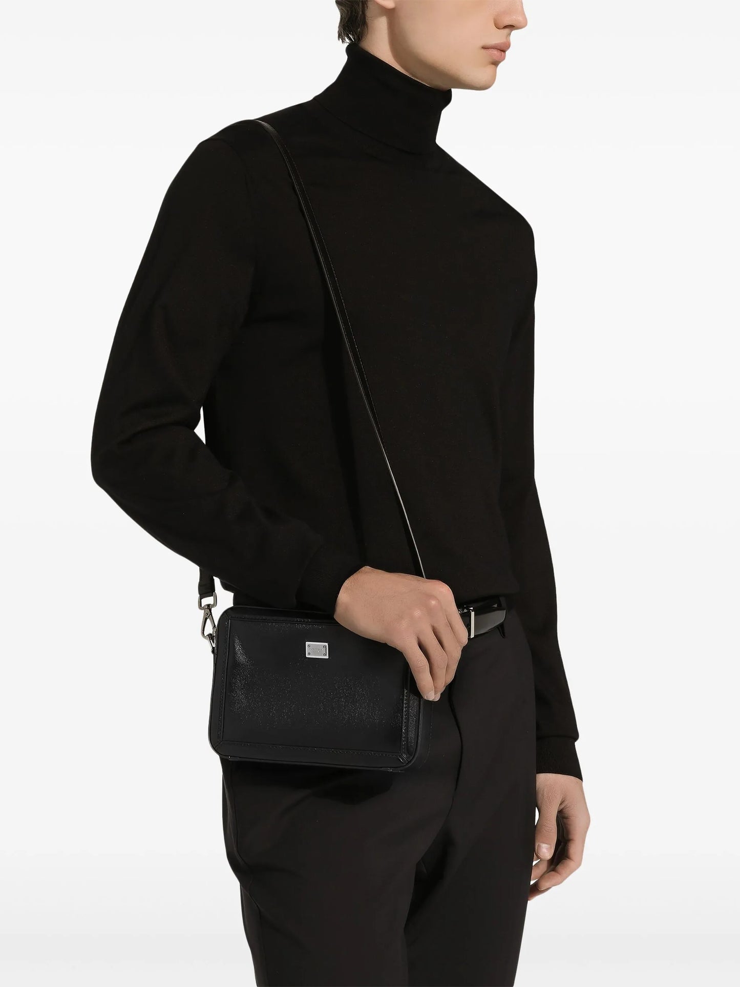 logo-plaque crossbody bag