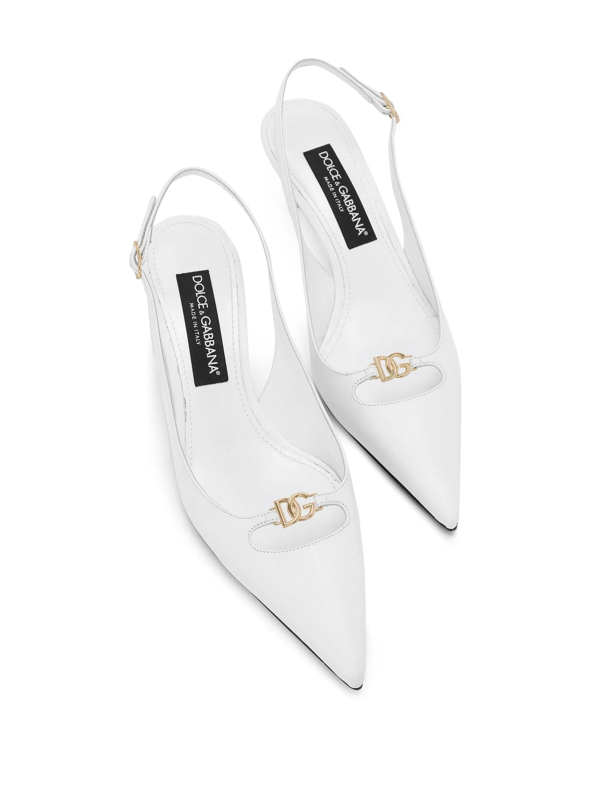 60mm leather slingback pumps