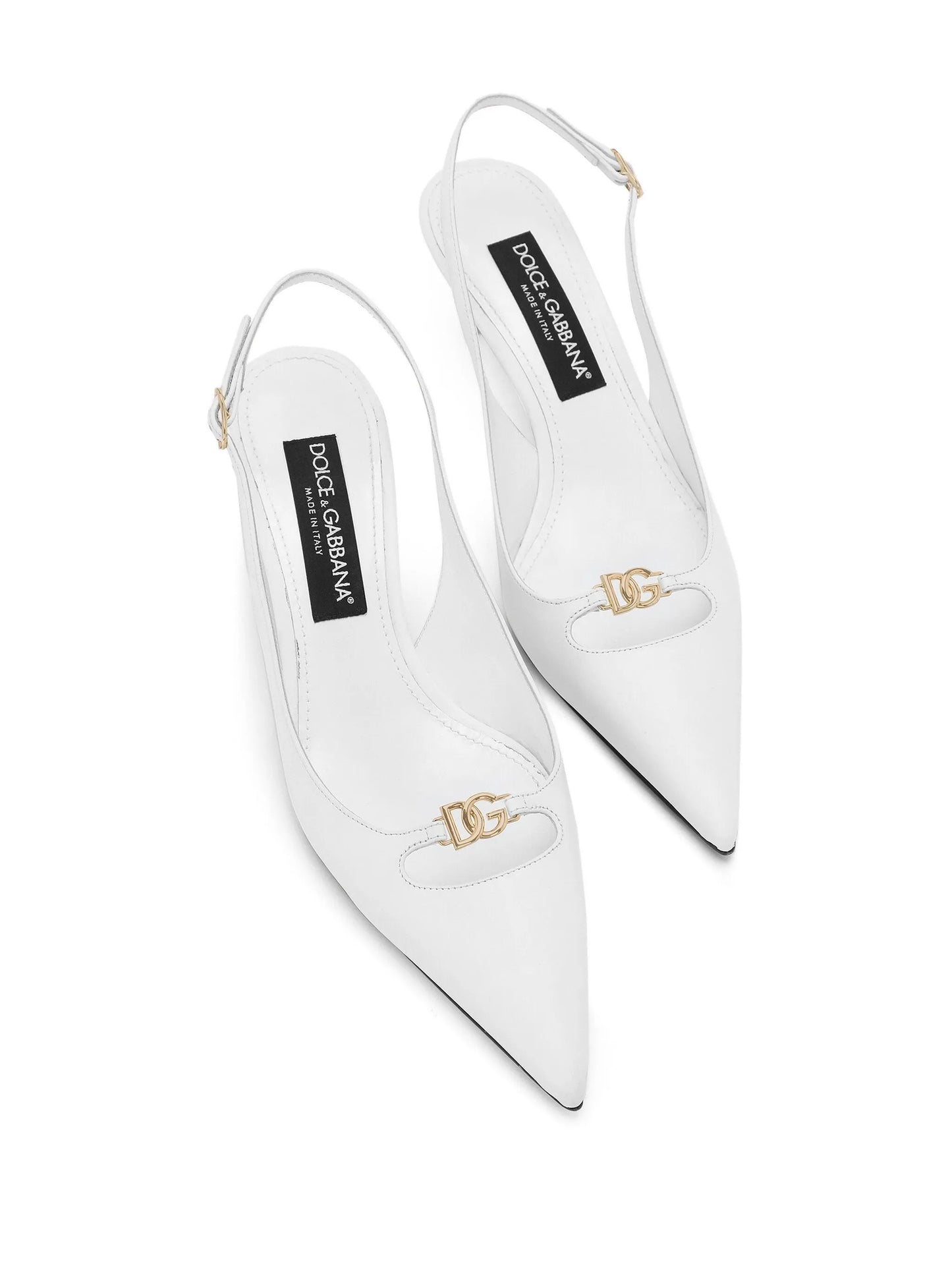 60mm leather slingback pumps
