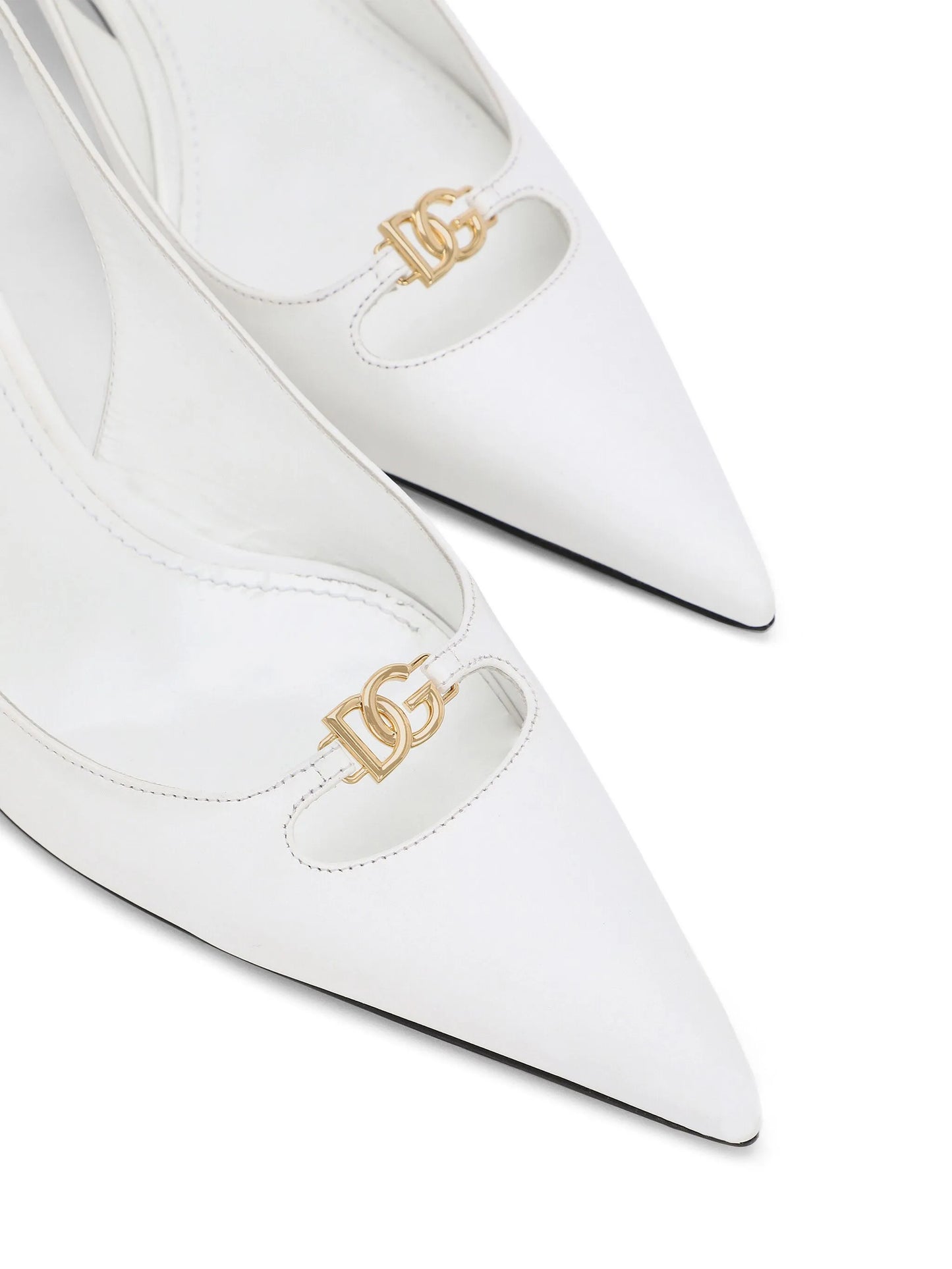60mm leather slingback pumps