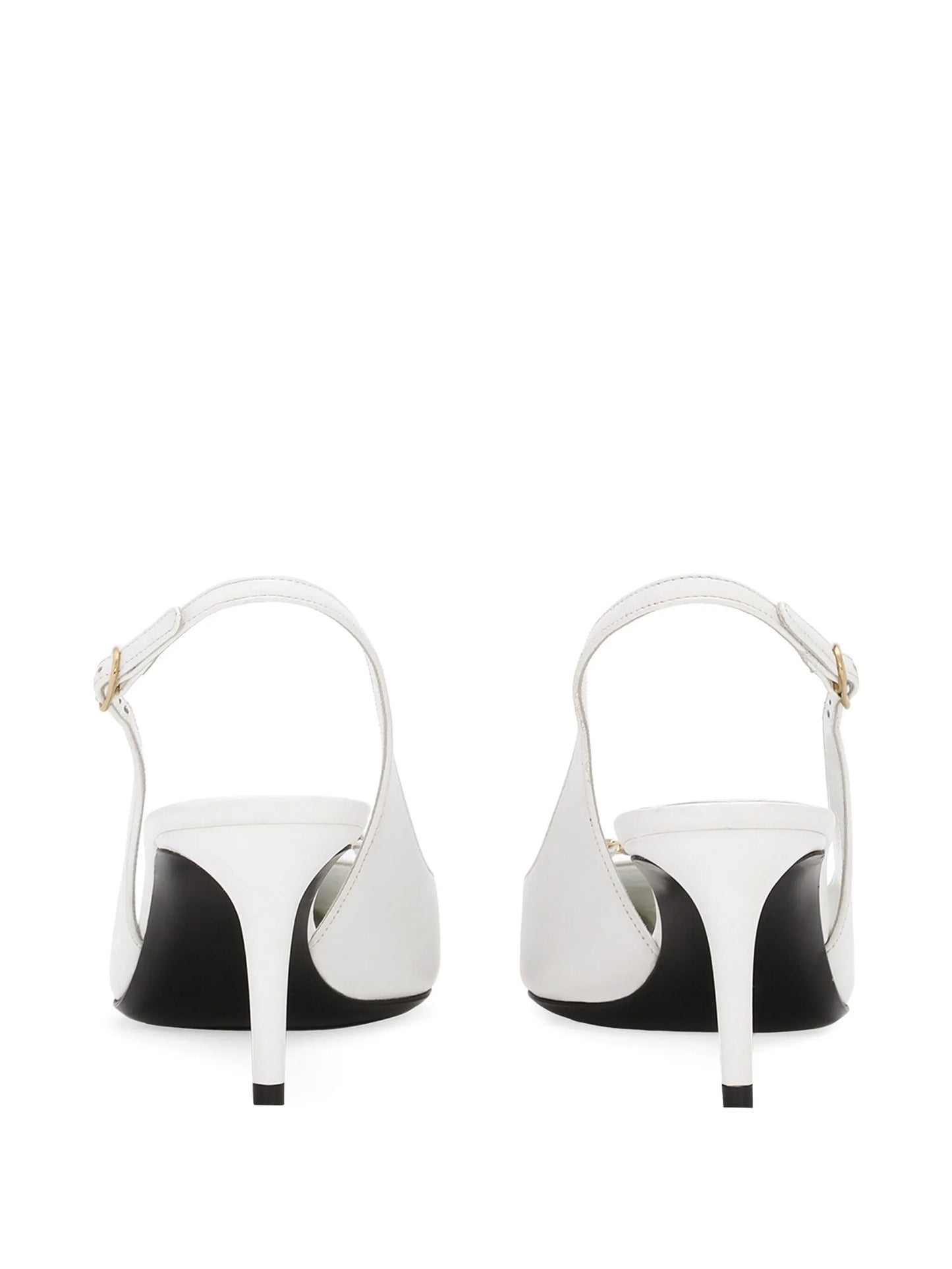 60mm leather slingback pumps