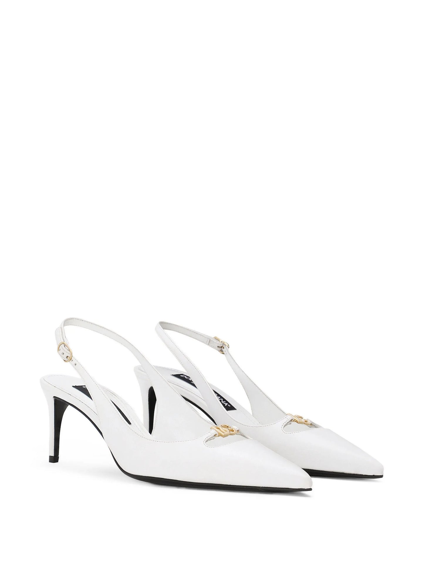 60mm leather slingback pumps
