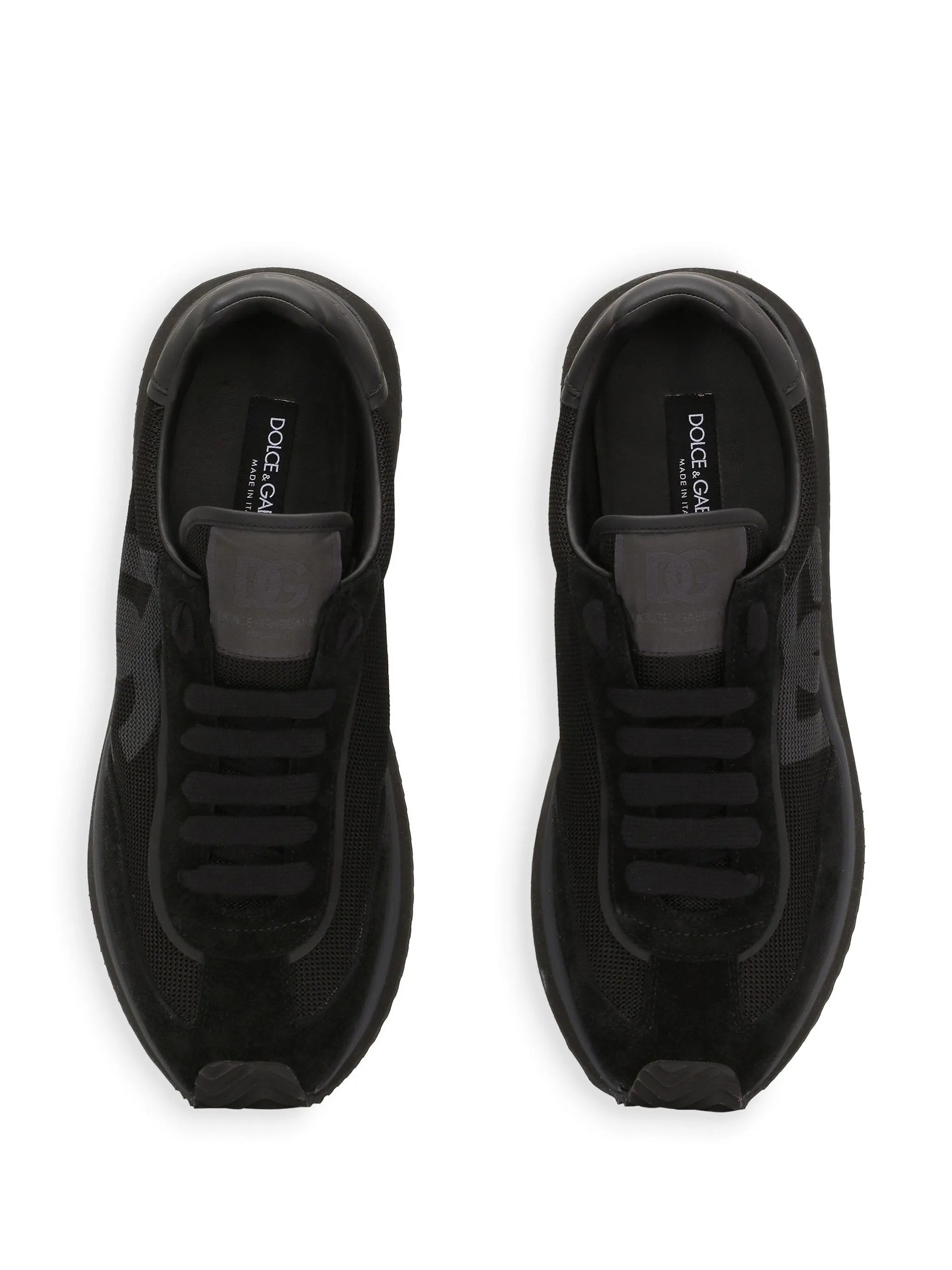 Cushion mixed-material sneakers