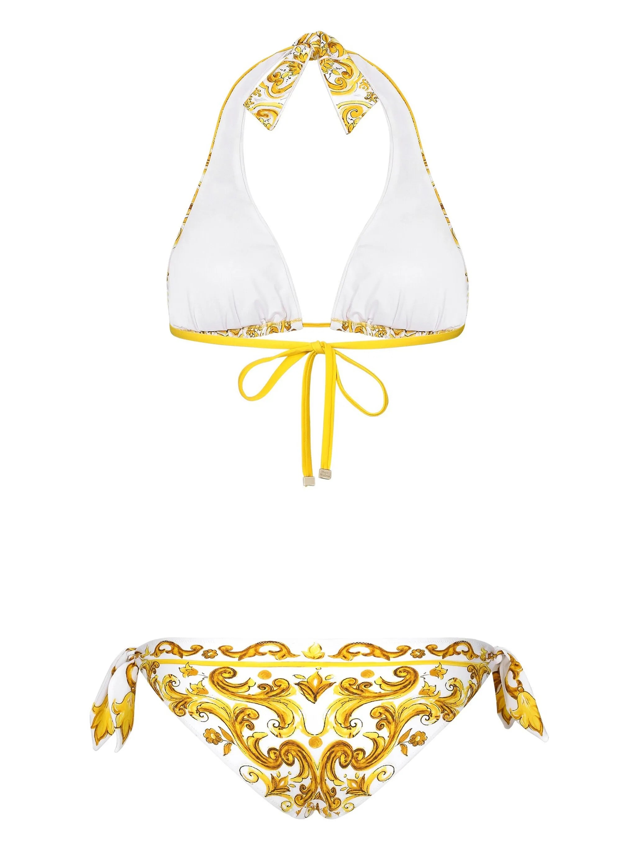 Triangle print bikini