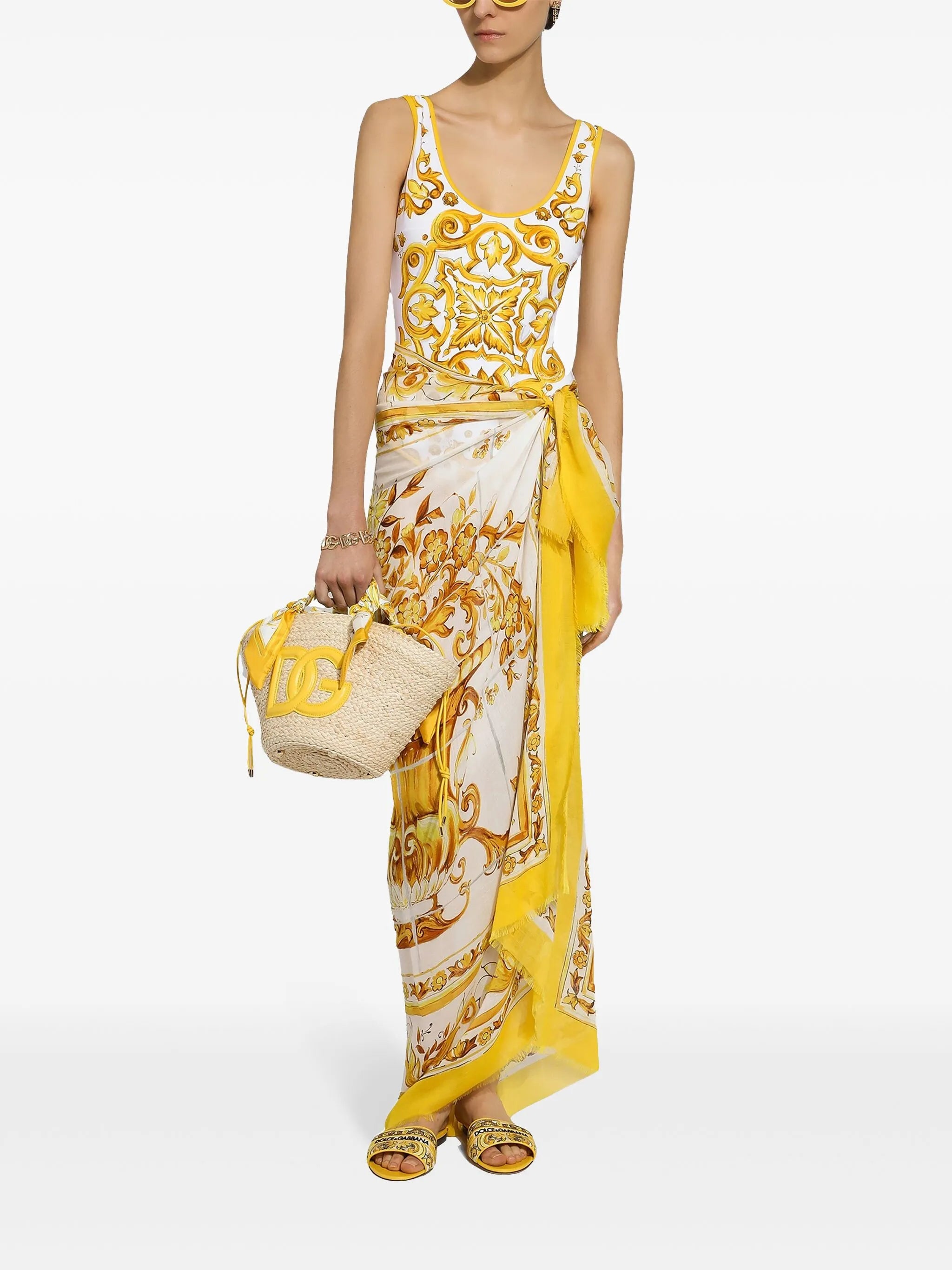 Majolica one-piece swimsuit