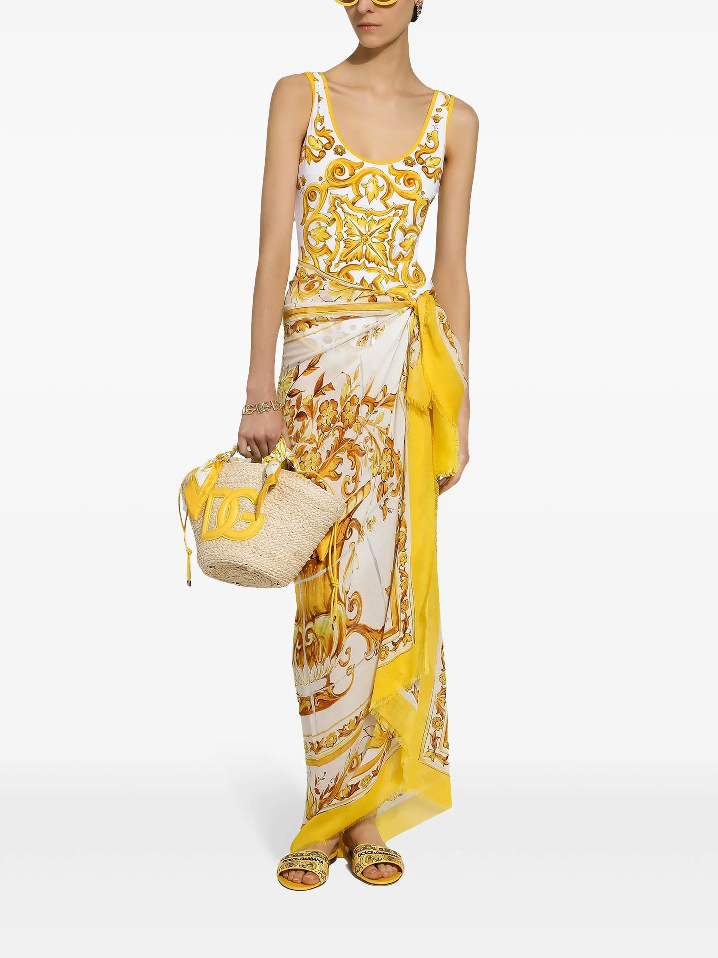 Majolica one-piece swimsuit