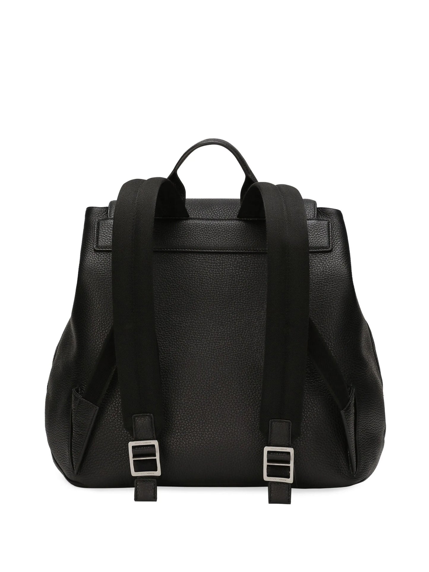 logo-embossed leather backpack