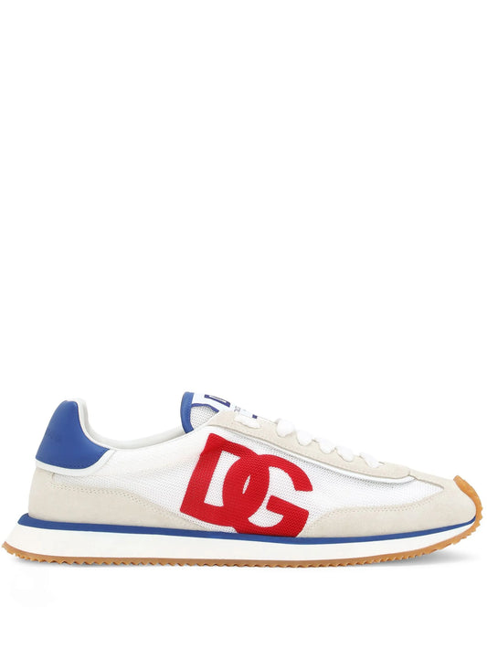 Cushion mixed-material sneakers