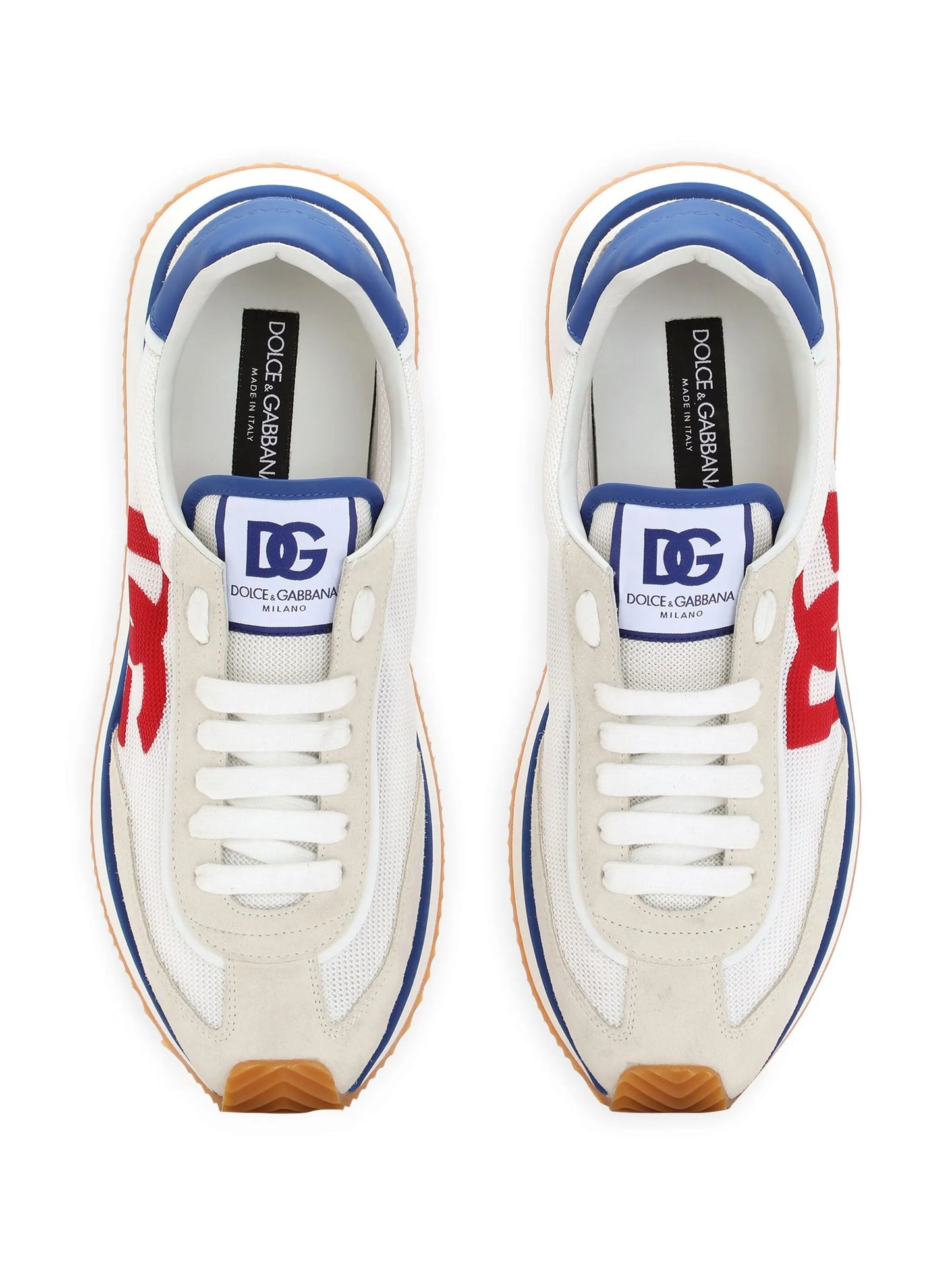 Cushion mixed-material sneakers