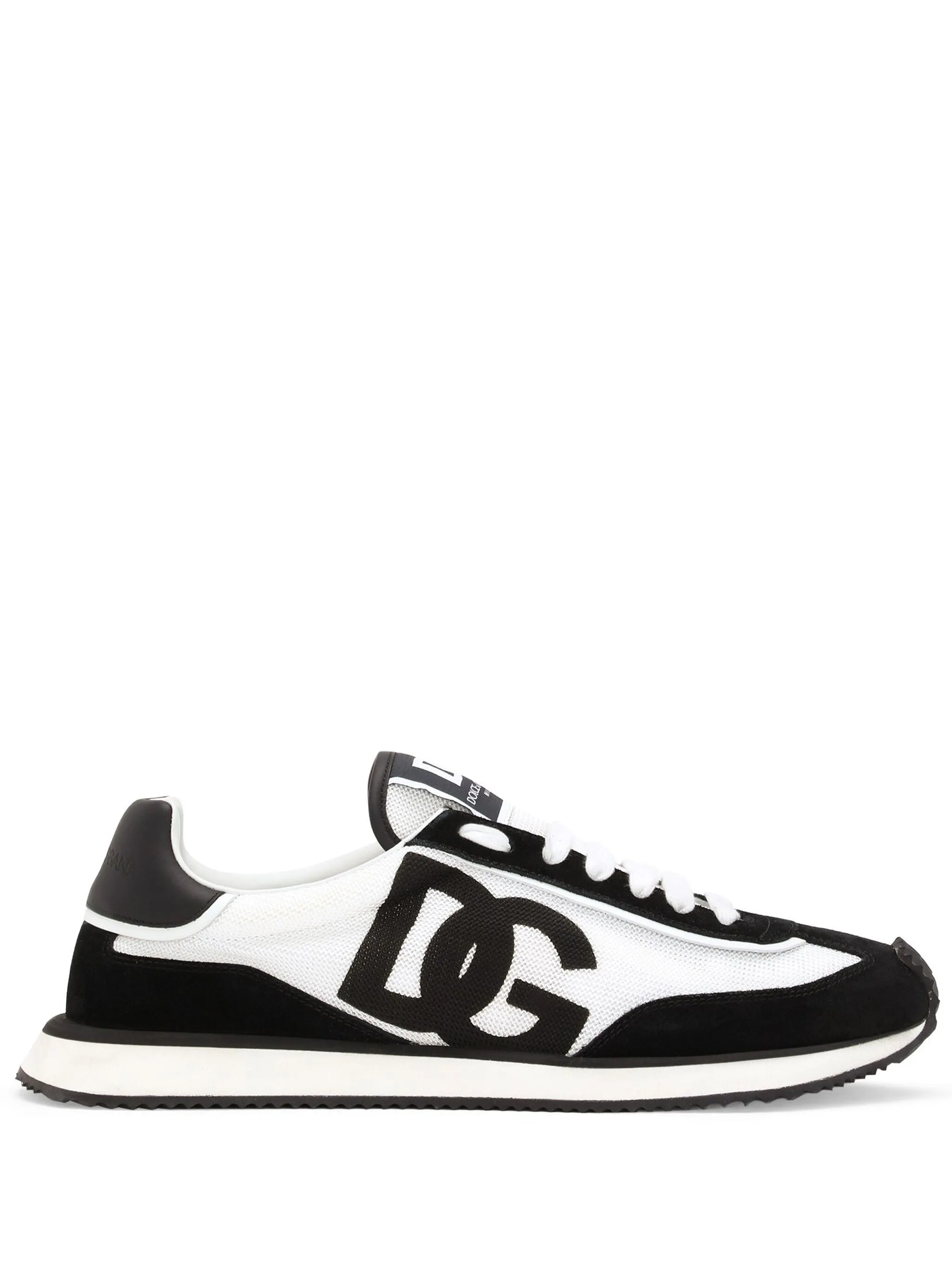 cushion mixed-material sneakers