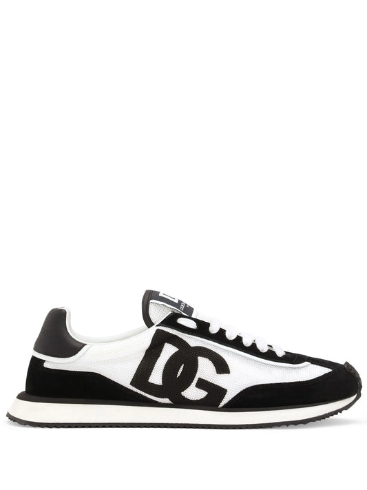 cushion mixed-material sneakers
