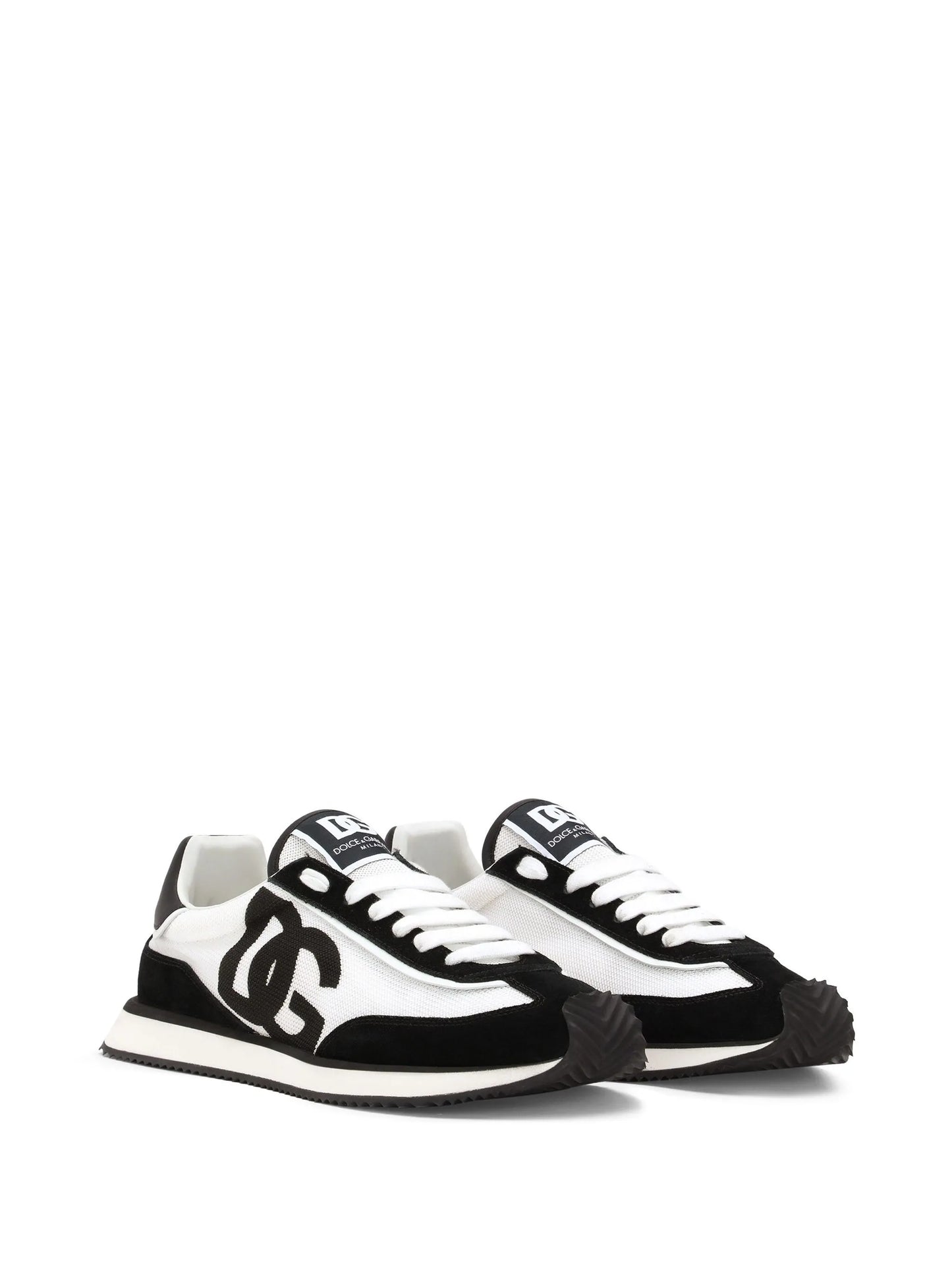 cushion mixed-material sneakers