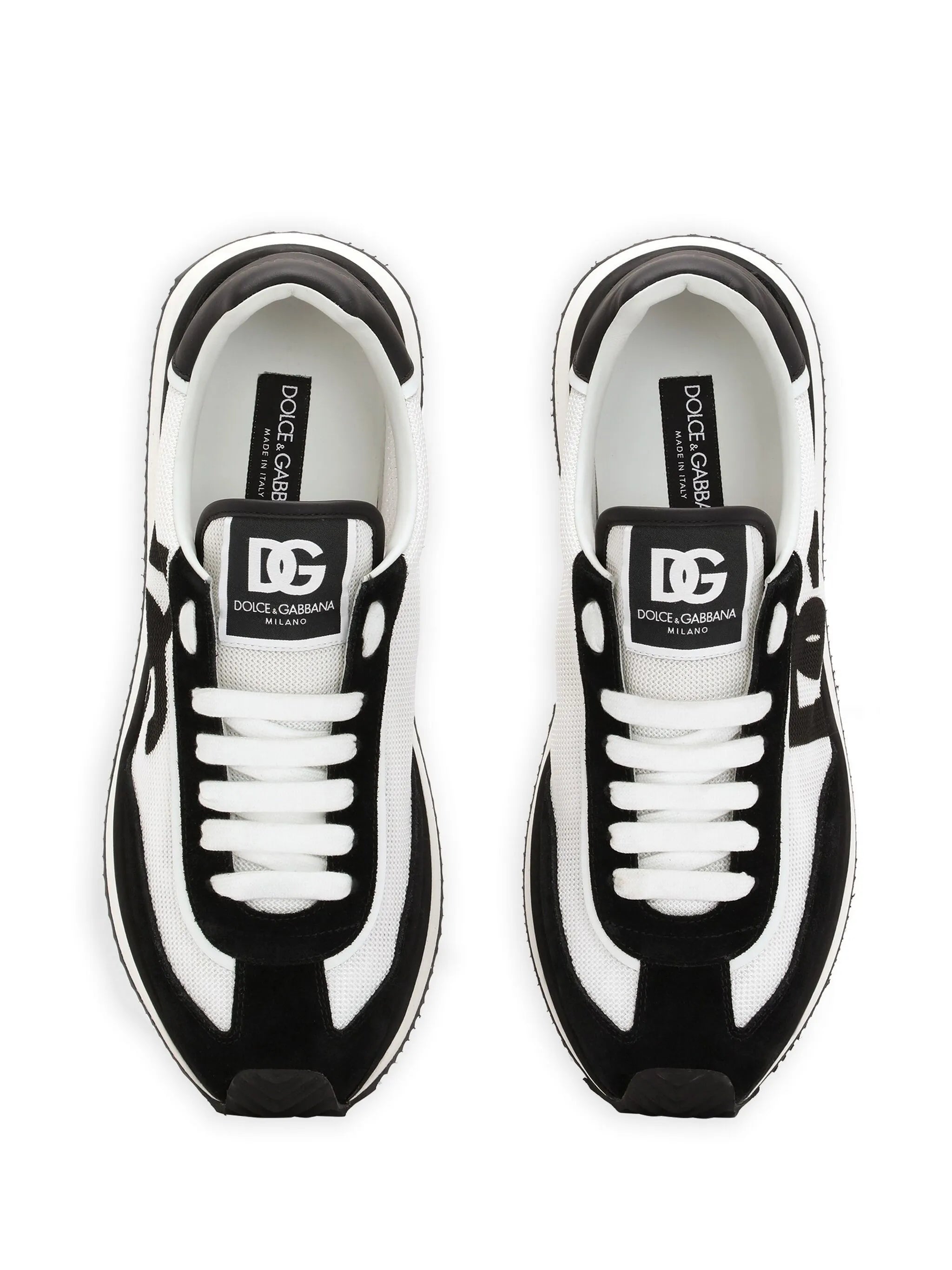 cushion mixed-material sneakers
