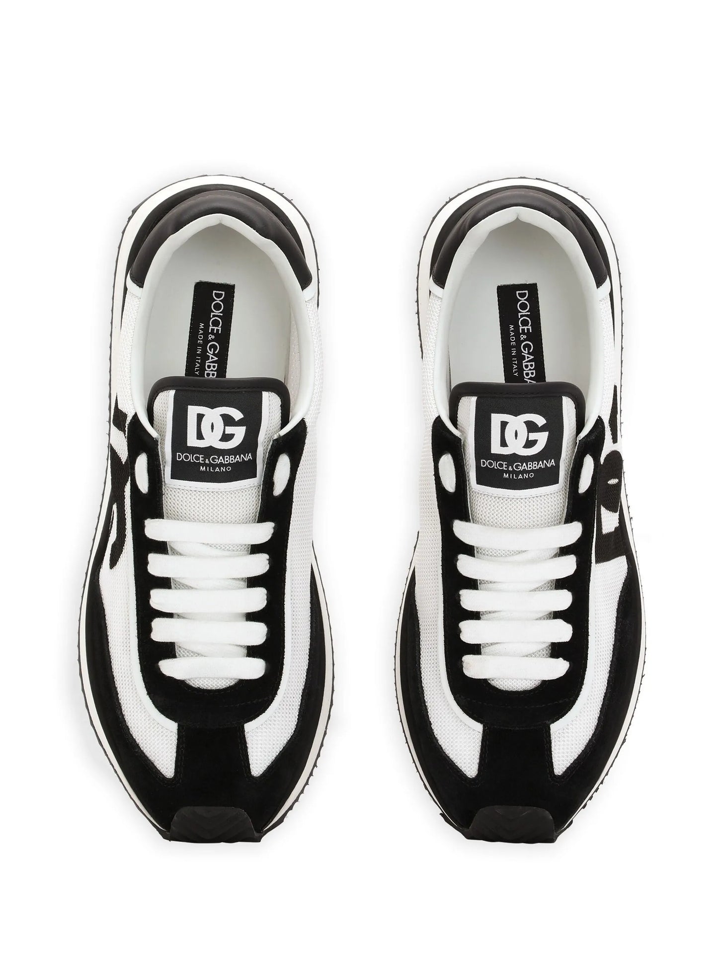 cushion mixed-material sneakers