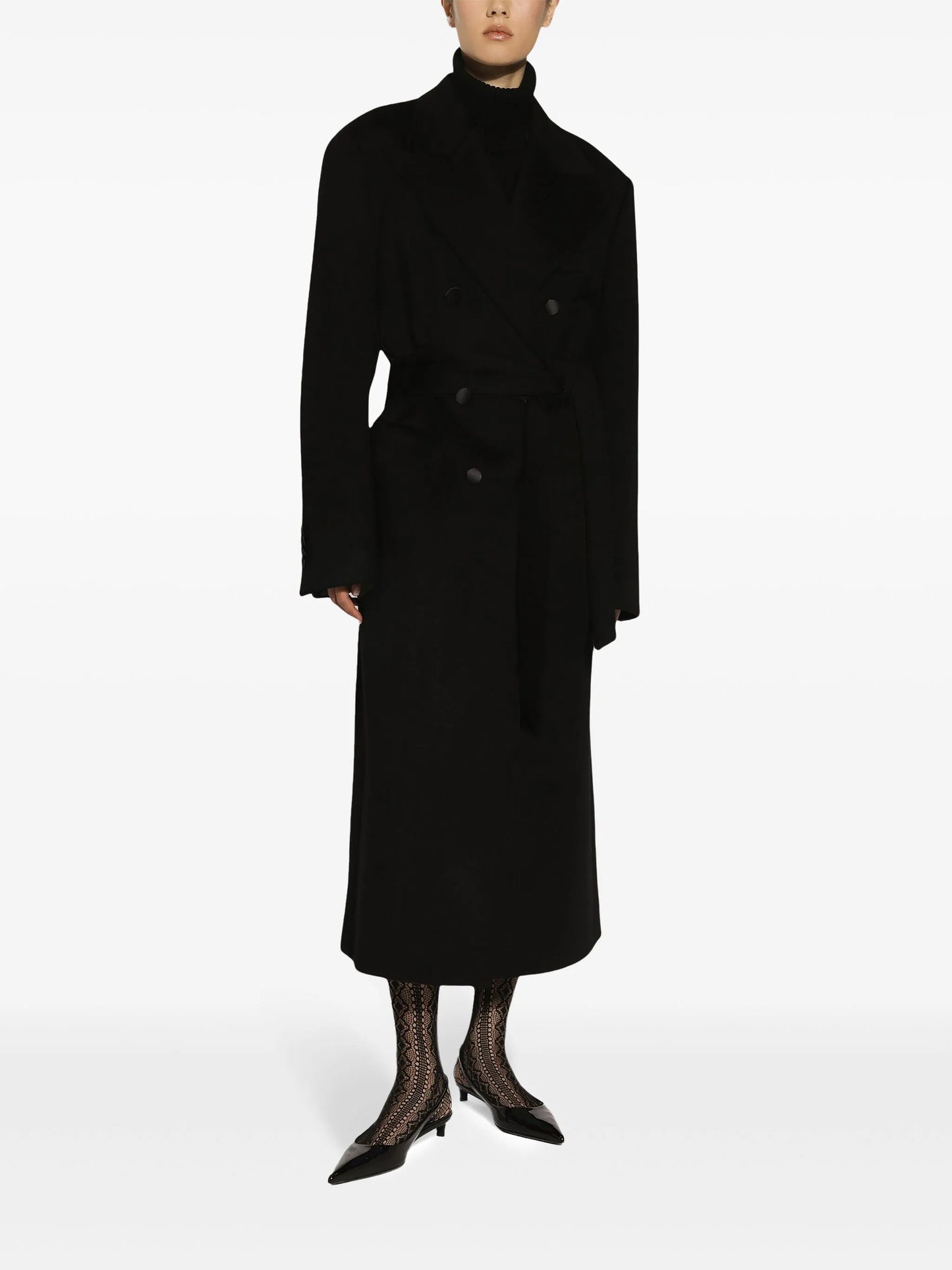 double-breasted coat