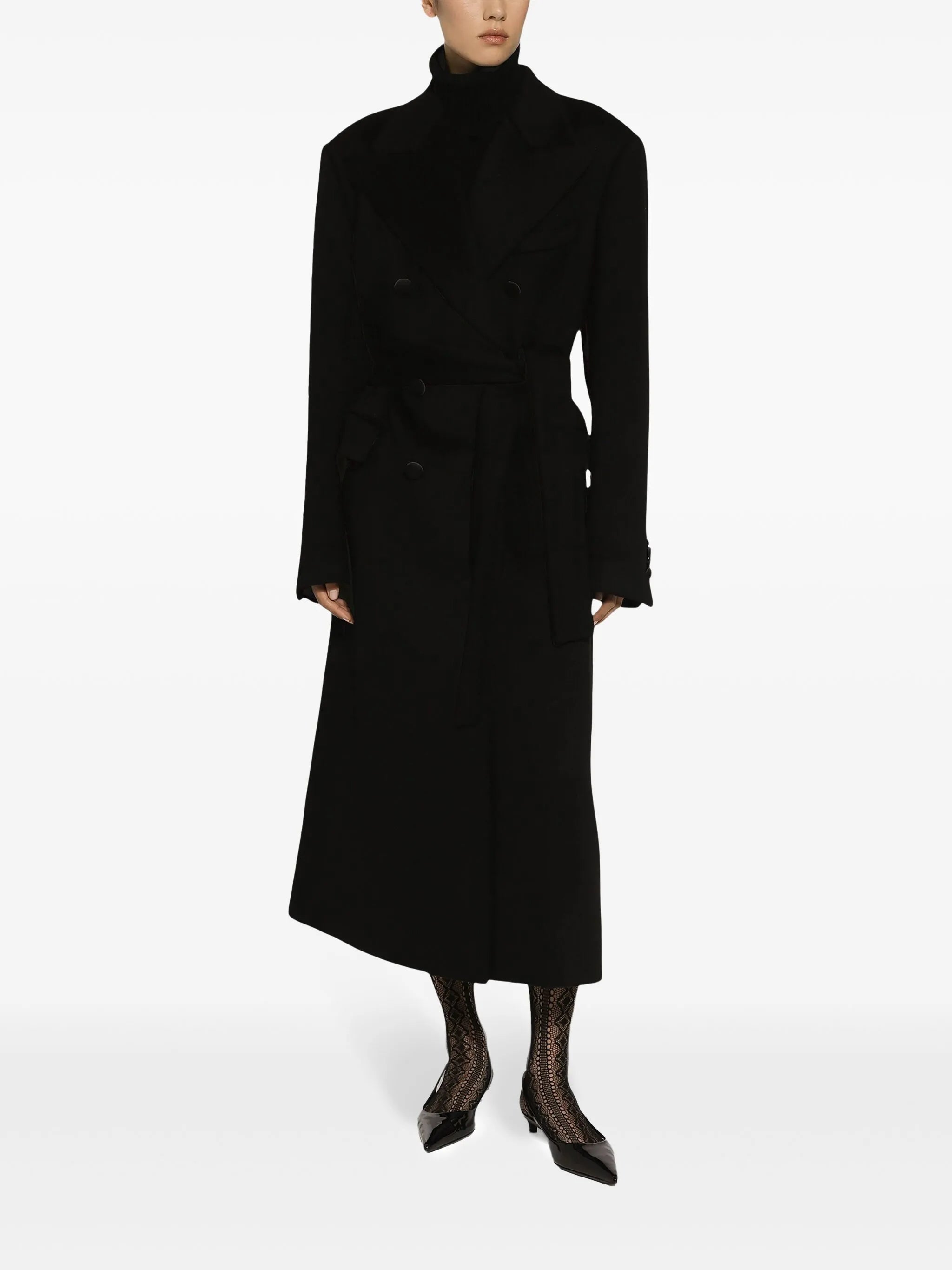 double-breasted coat