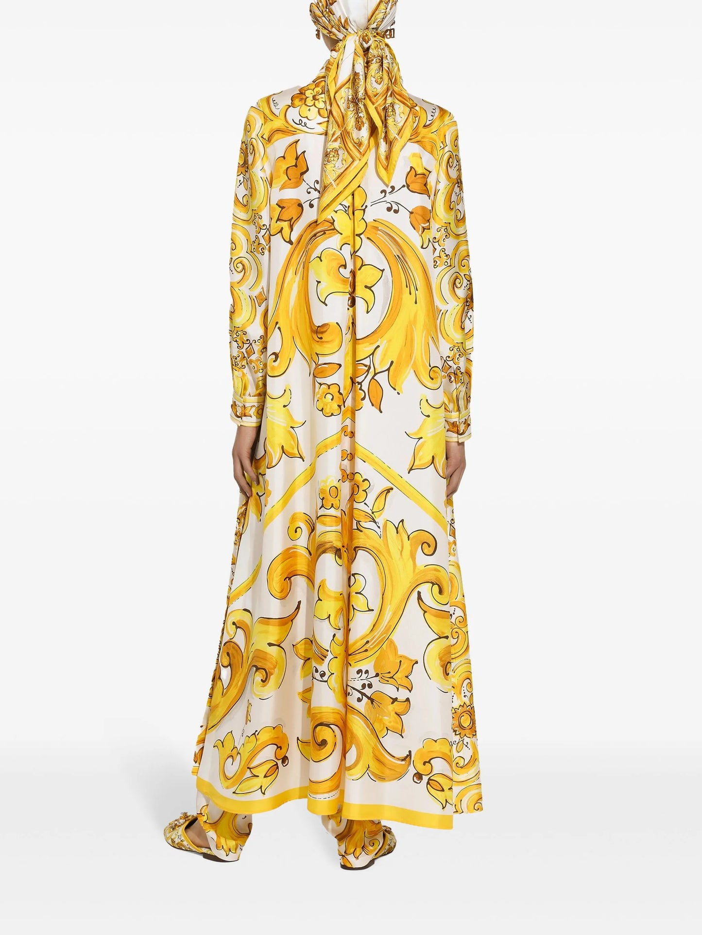 drawstring-waist silk track pants