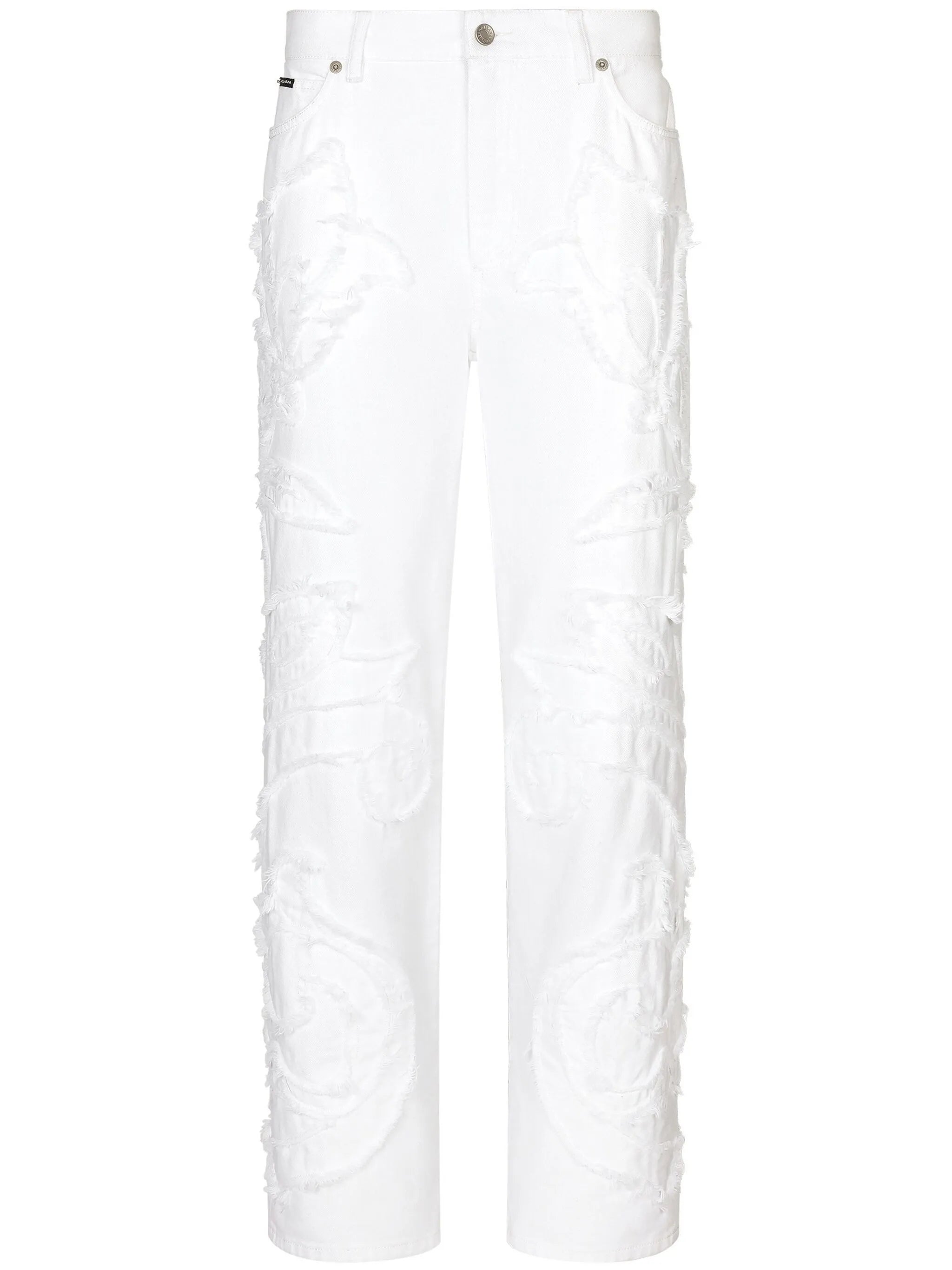logo-patch boyfriend jeans