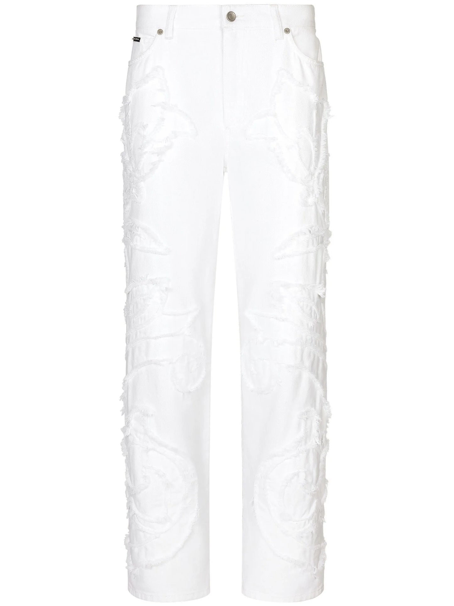 logo-patch boyfriend jeans